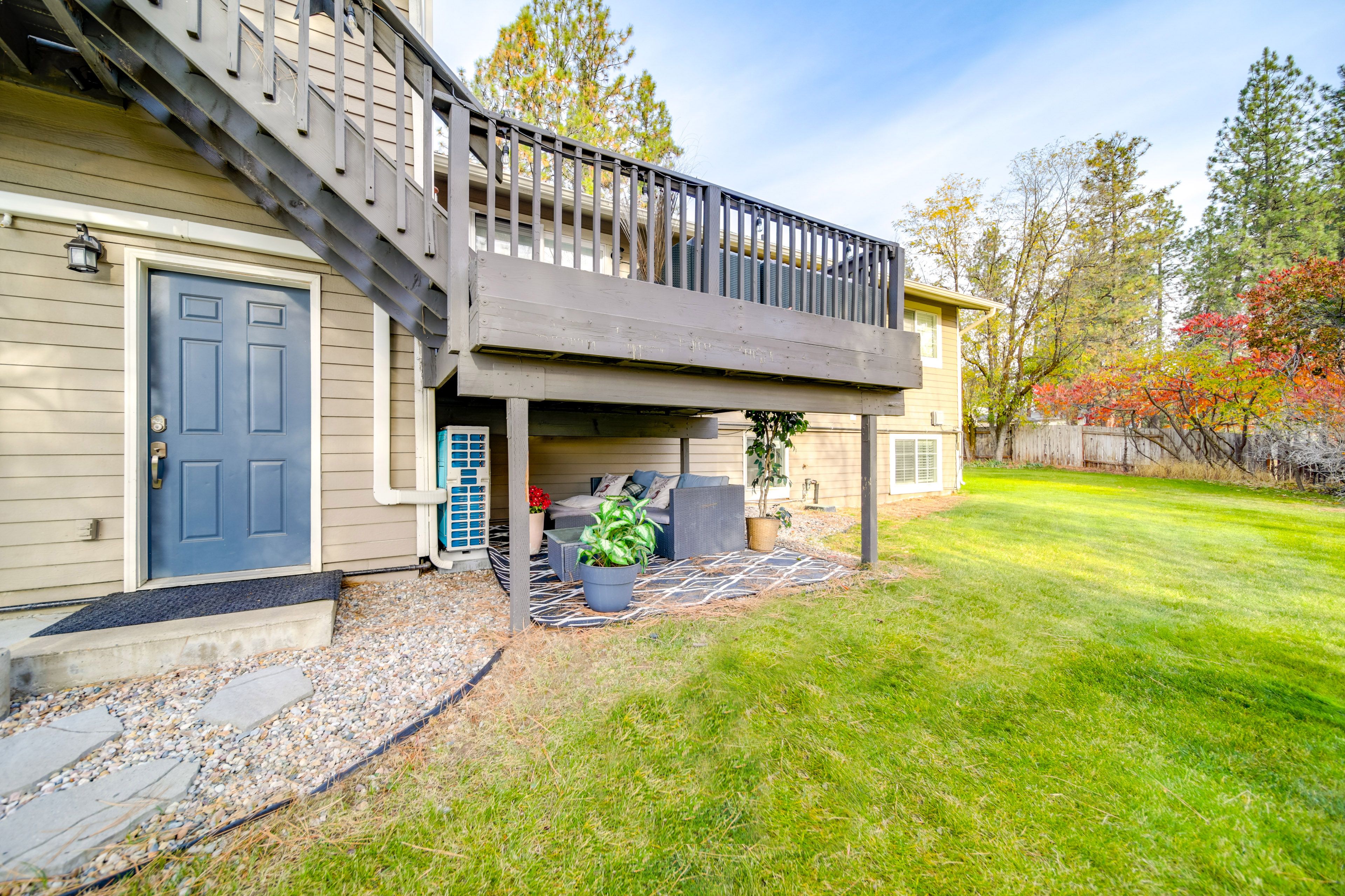 Property Exterior | Lower-Level Unit | Shared Exterior Space | Outdoor Seating