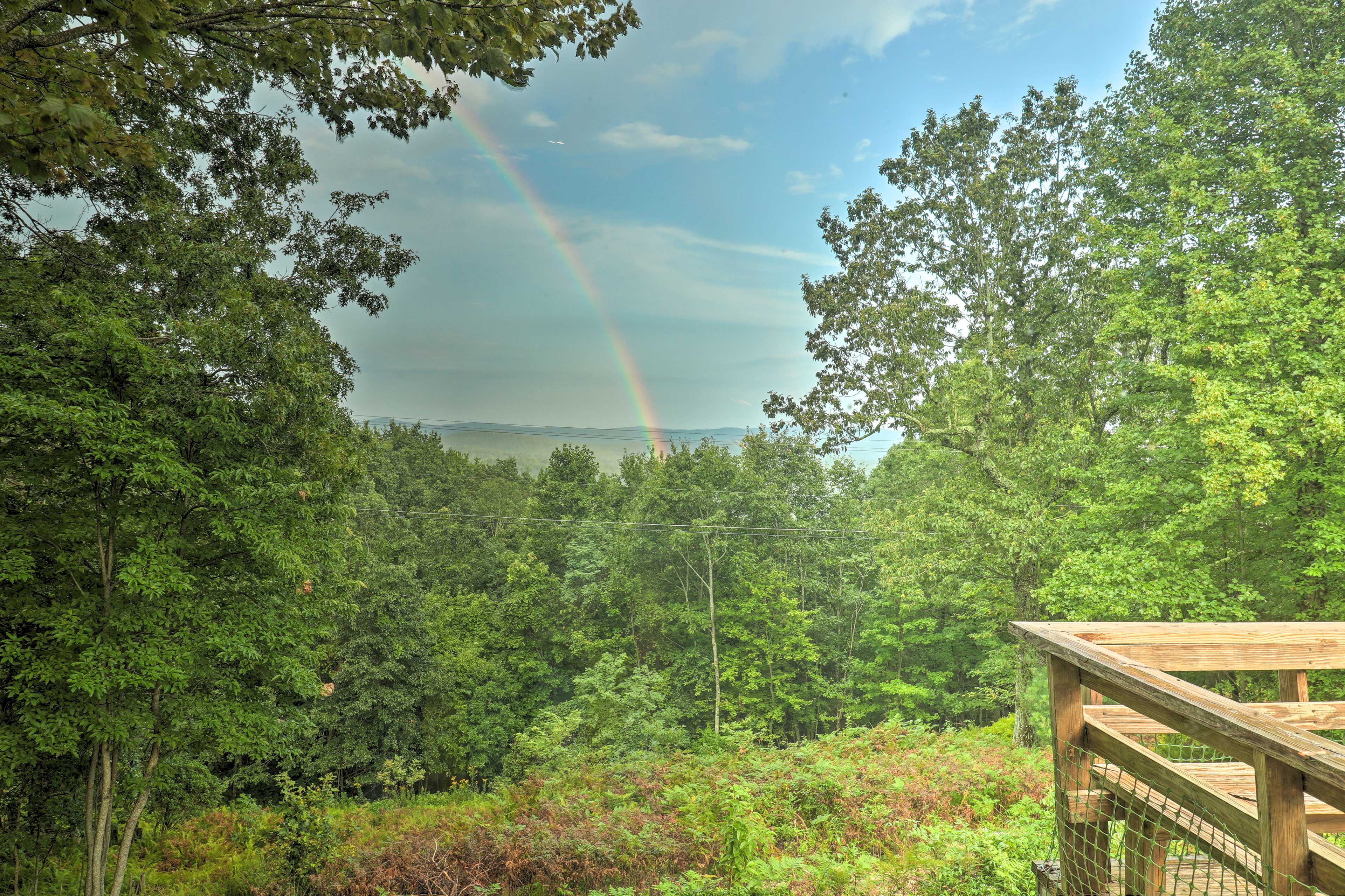 See a rainbow from the privacy of your own deck.