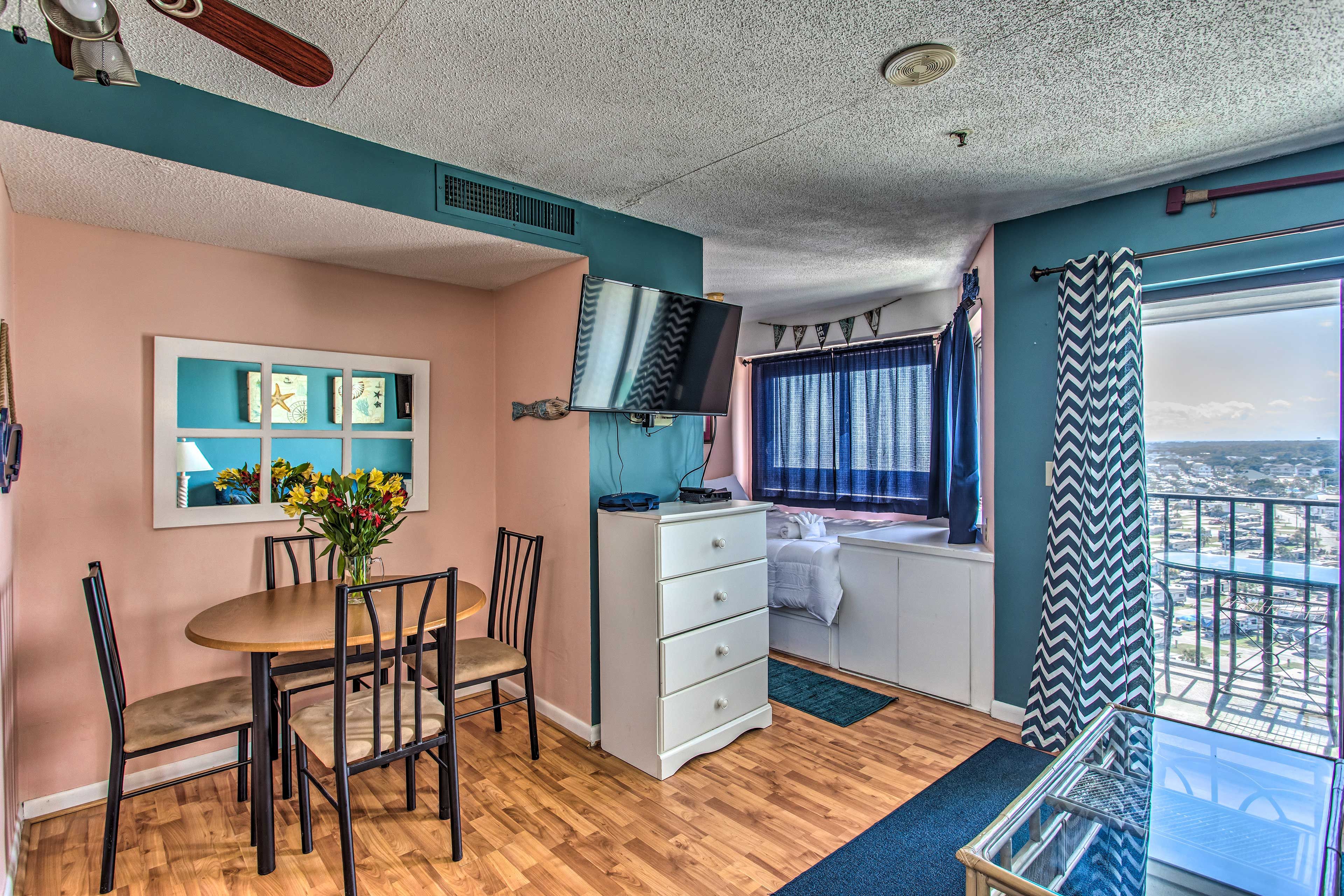 This cozy condo is perfect for couples and small families alike!