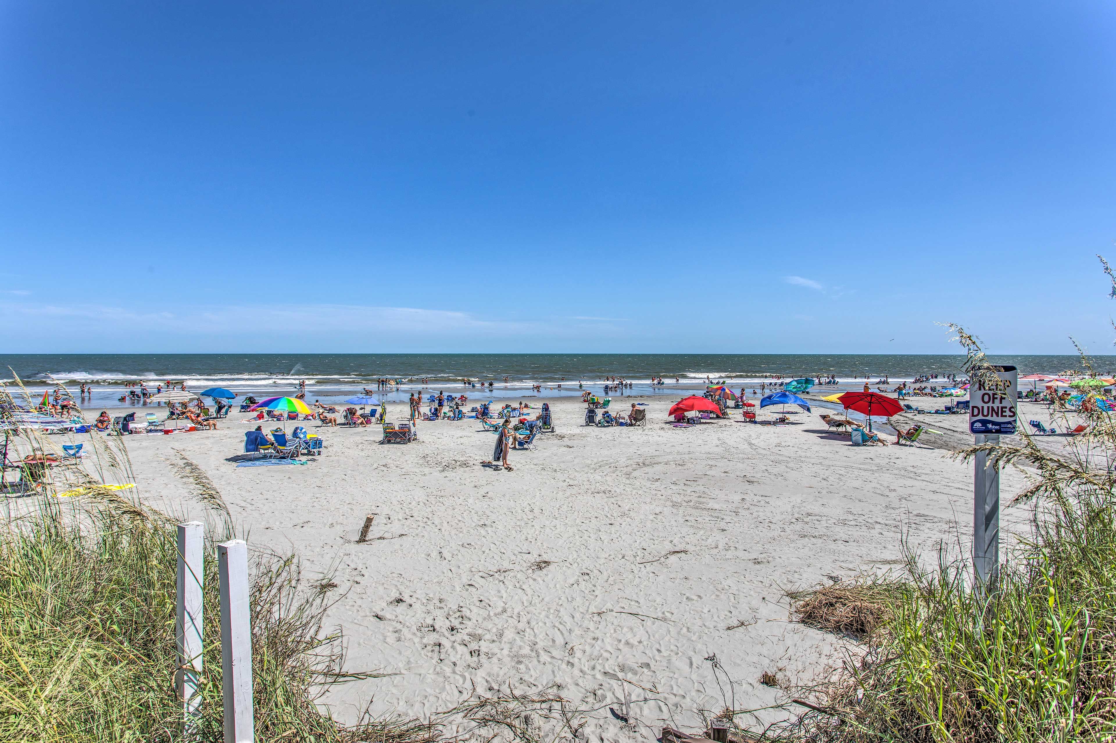 Bring your surfboard and catch some waves!