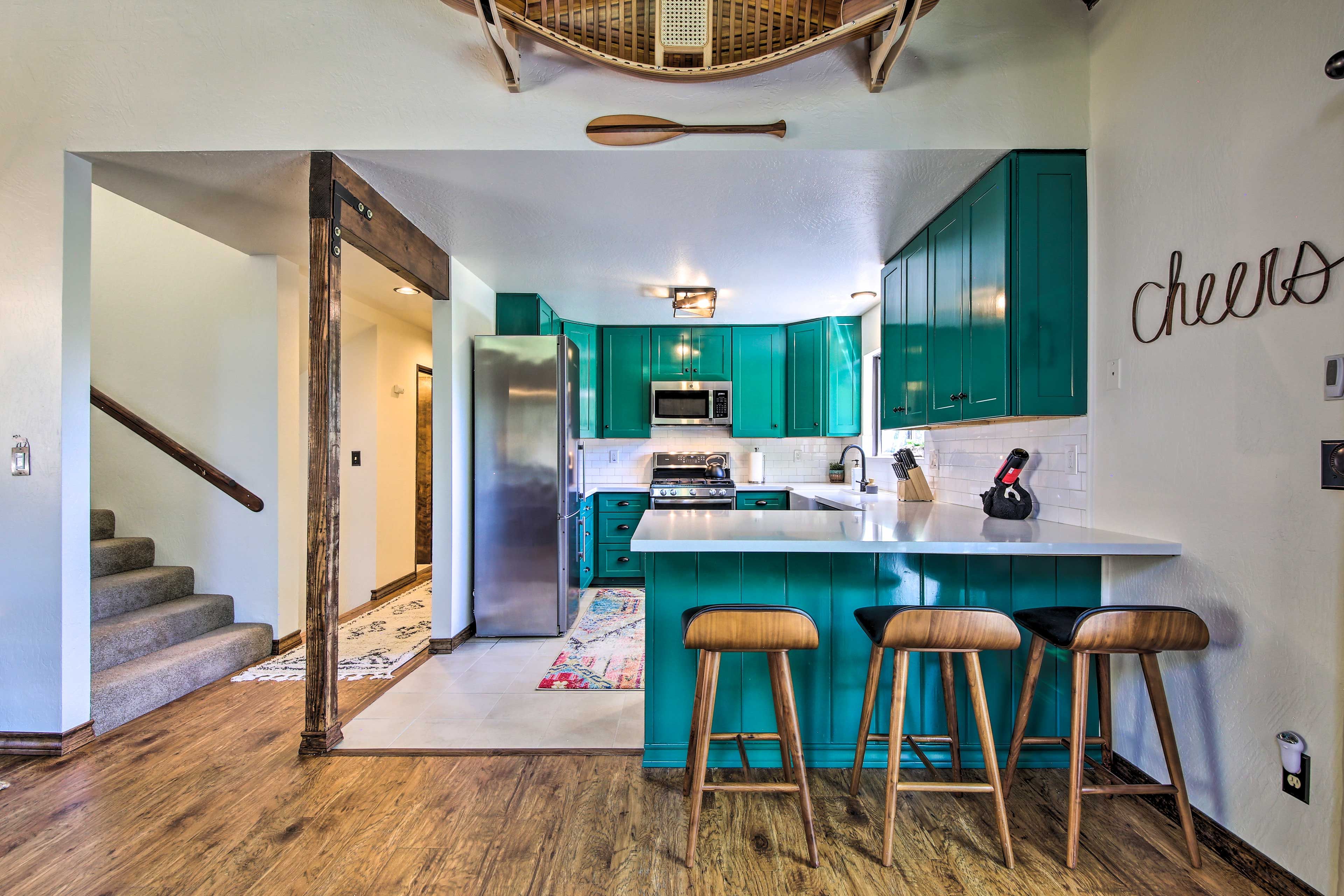 Fully Equipped Kitchen | Keurig Coffee Maker