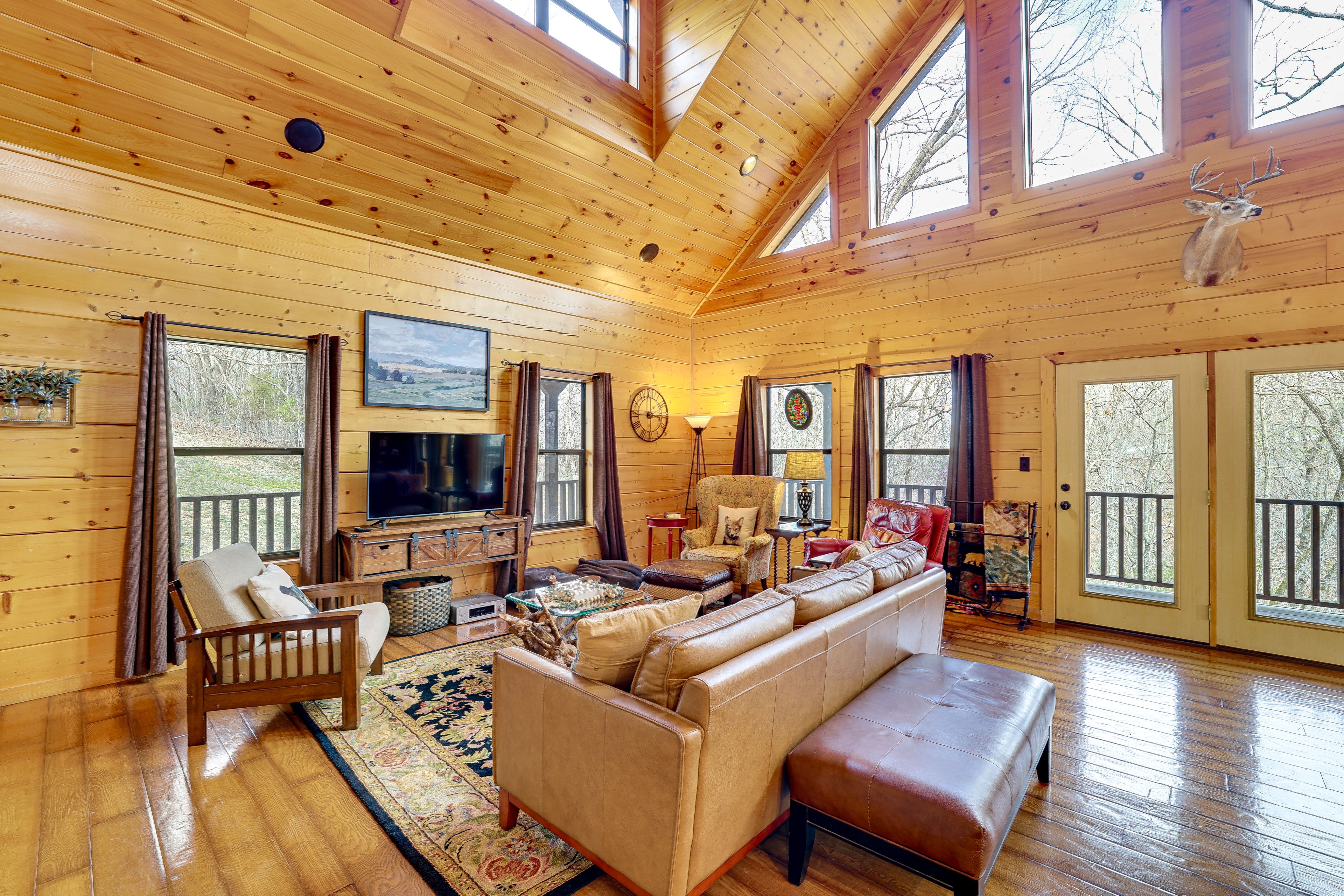 Living Room | Wood-Burning Fireplace