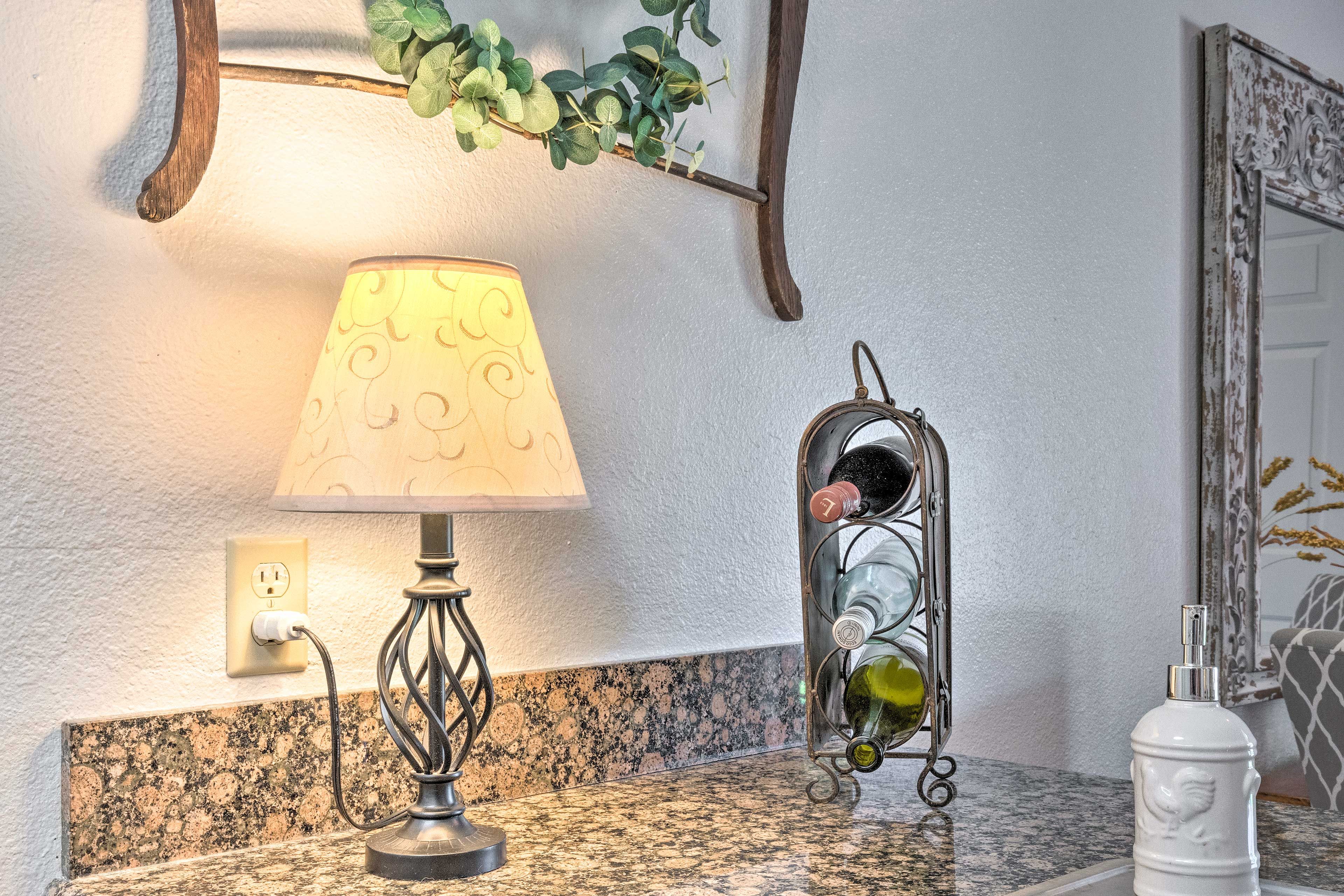 Bring a few bottles of wine to sip during your stay.