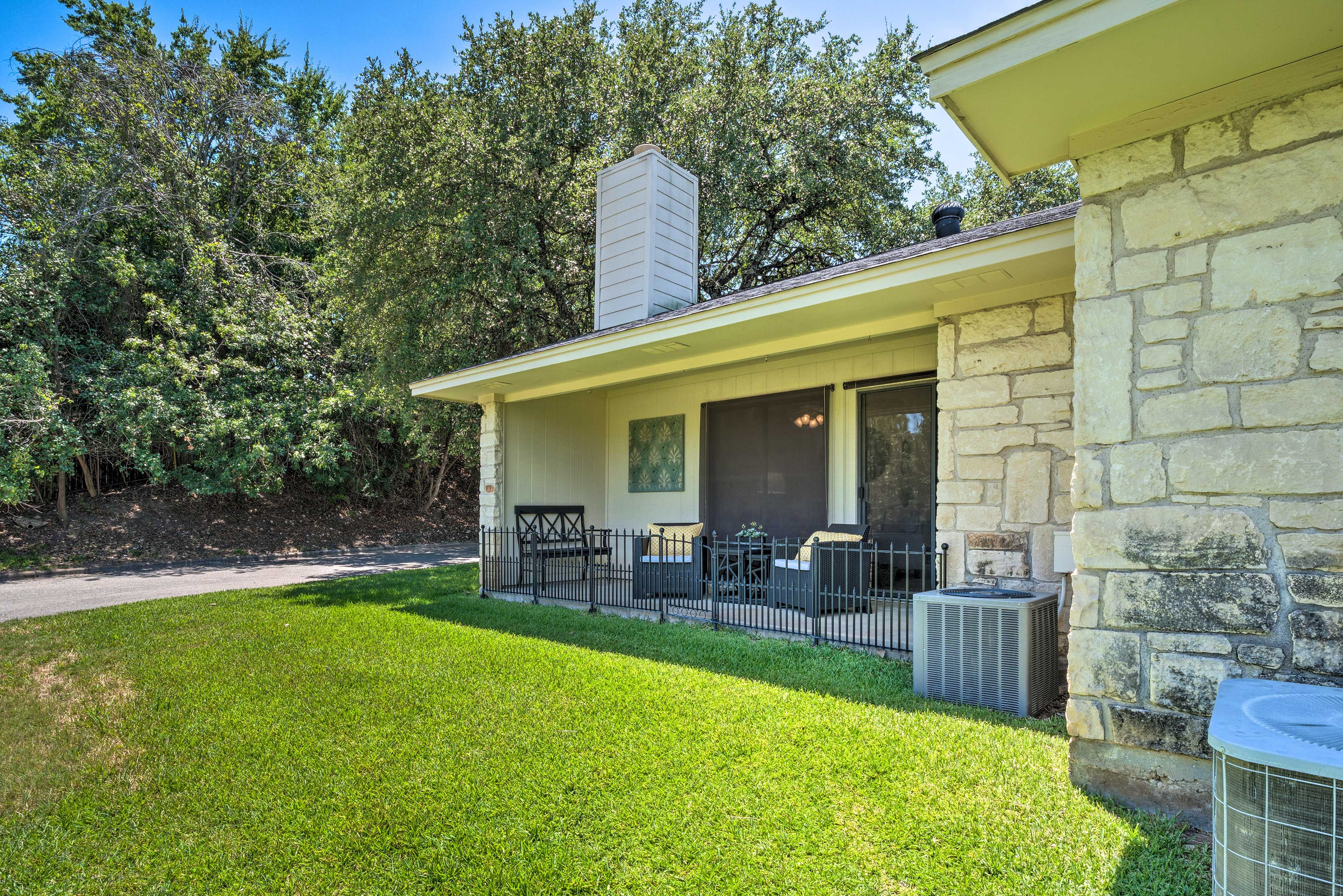 Sip your morning coffee in this area with a page-turner.