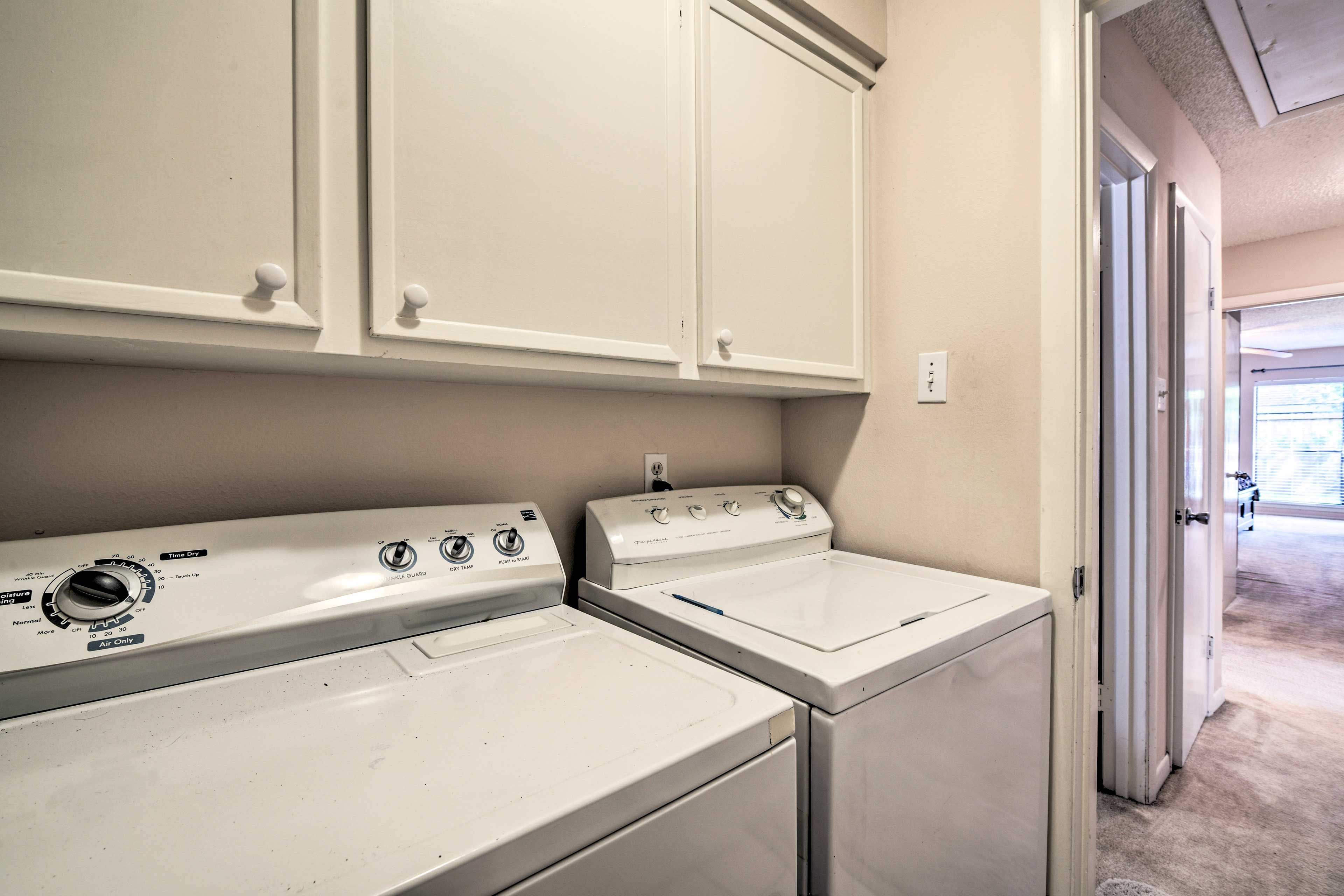 The washer and dryer add convenience to your stay.
