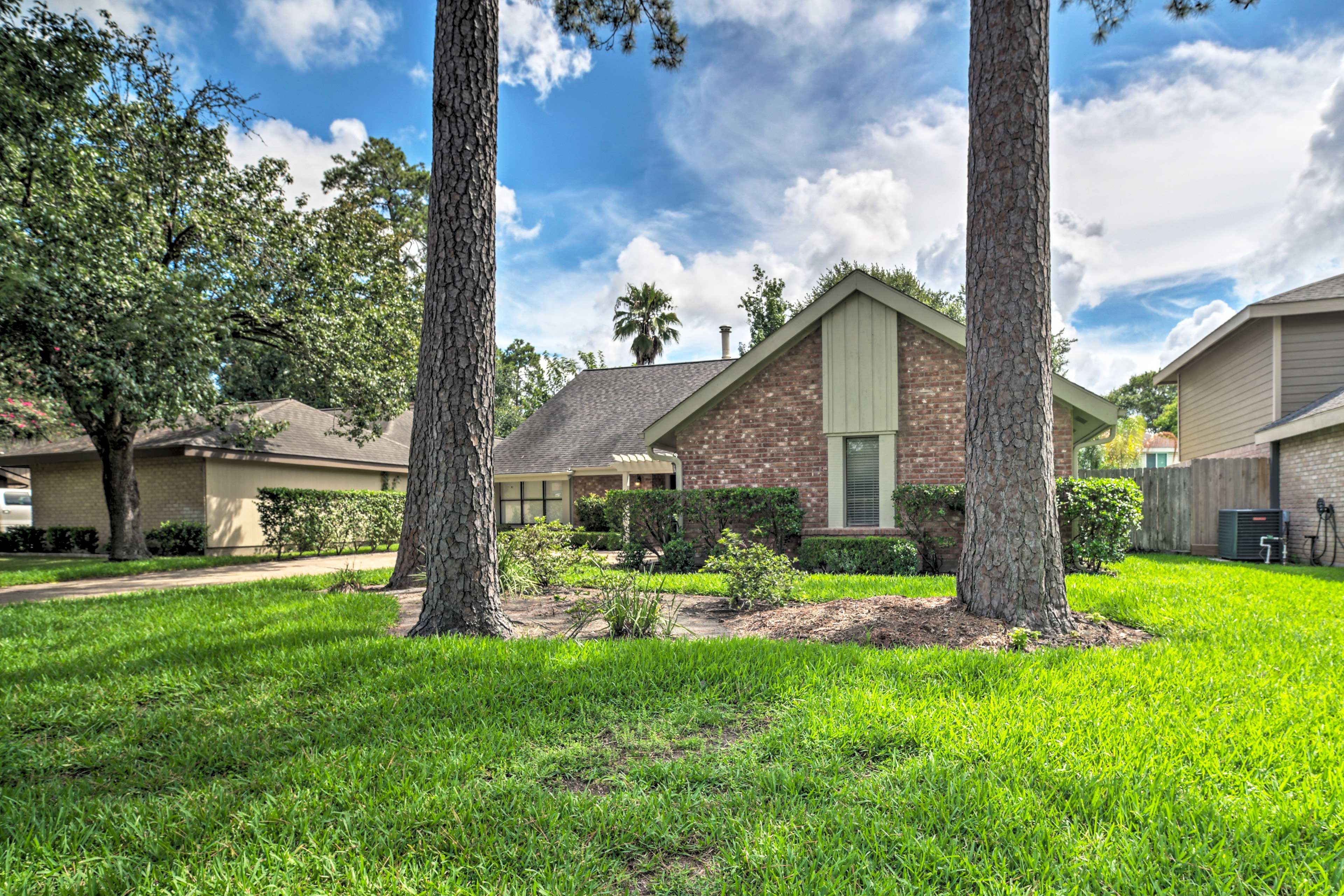 The property offers easy access to attractions while being tucked away from town