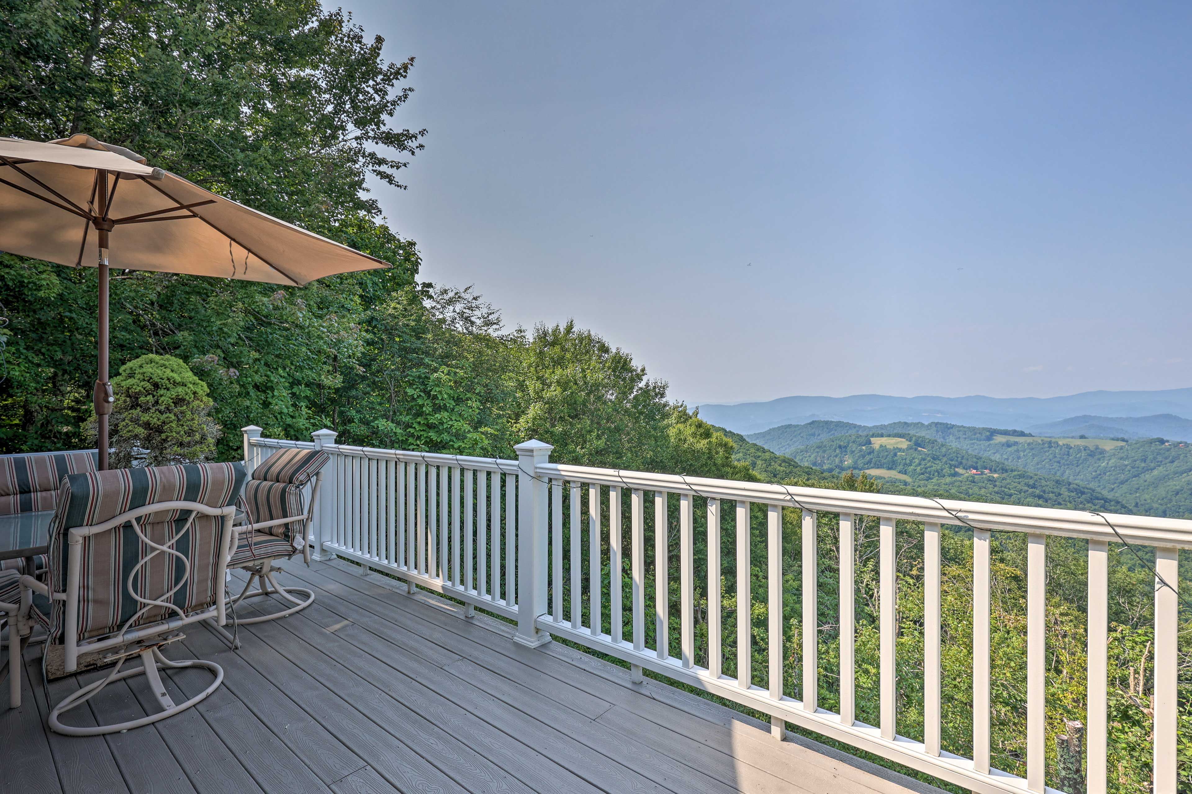 Private Deck | Mountain Views