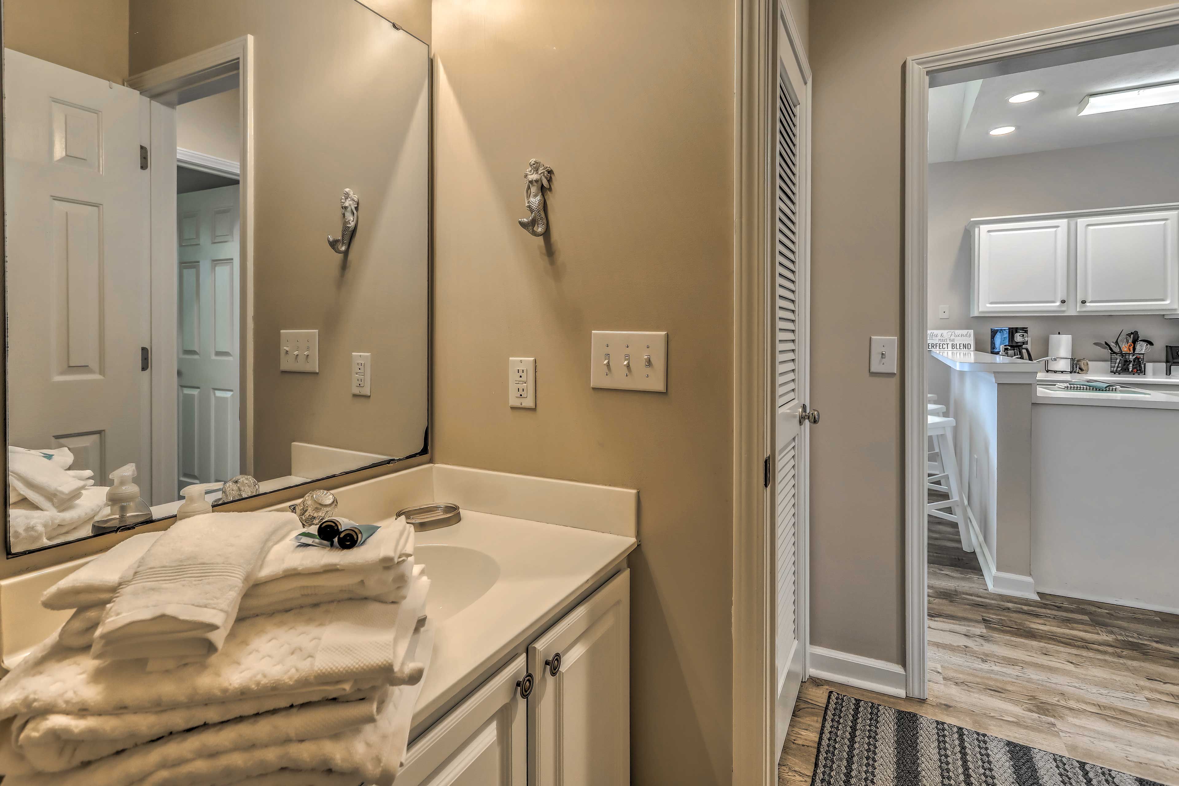 Take advantage of the complimentary towel service.