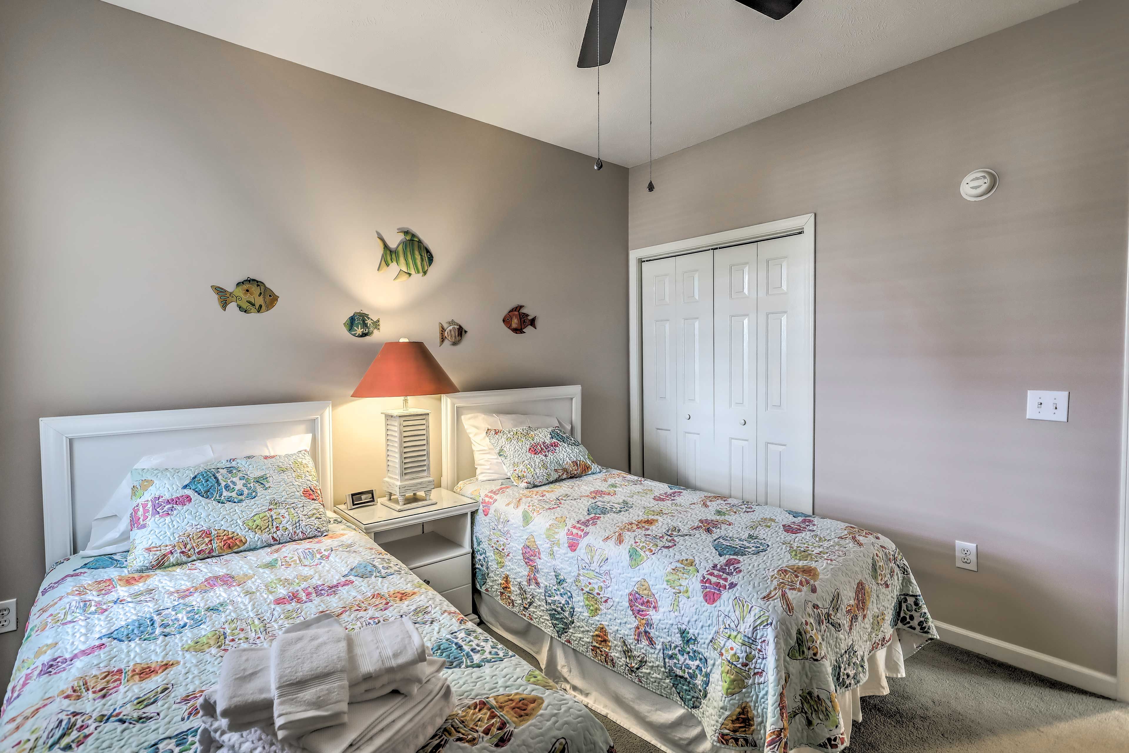 Unpack your bags and use the bedroom closet!