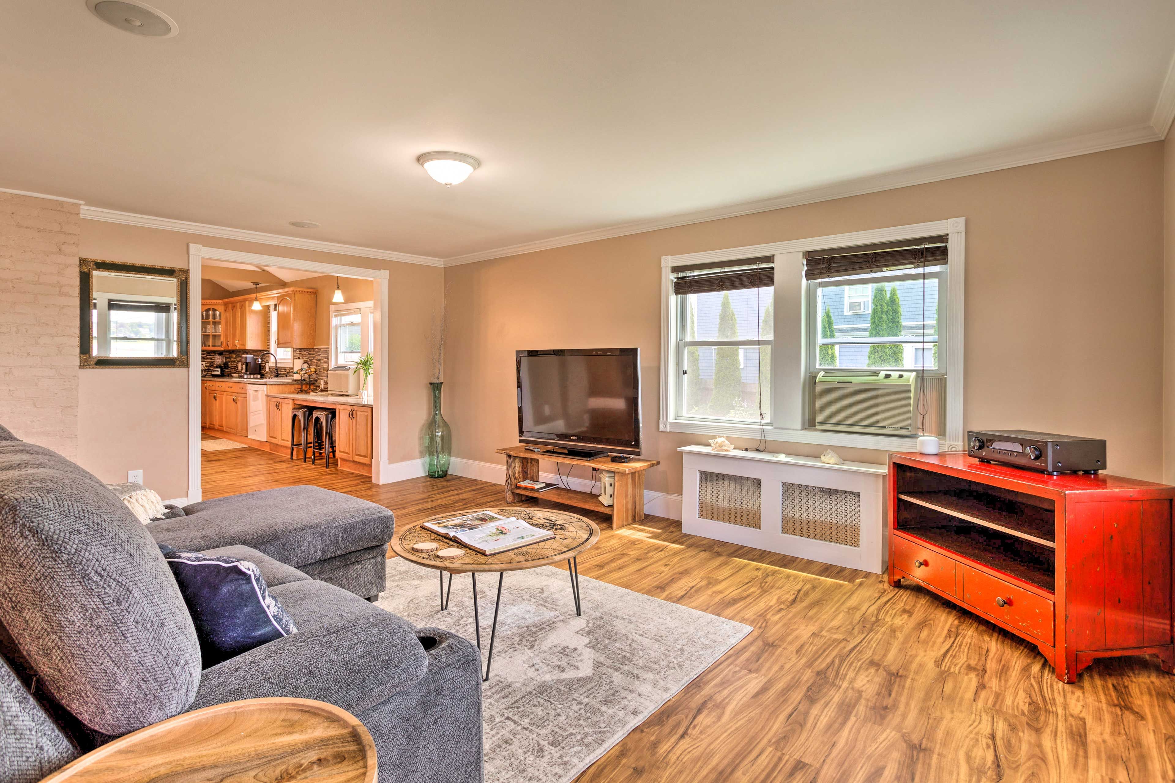 Living Room | Free WiFi | Window A/C Unit | Sleeper Sofa