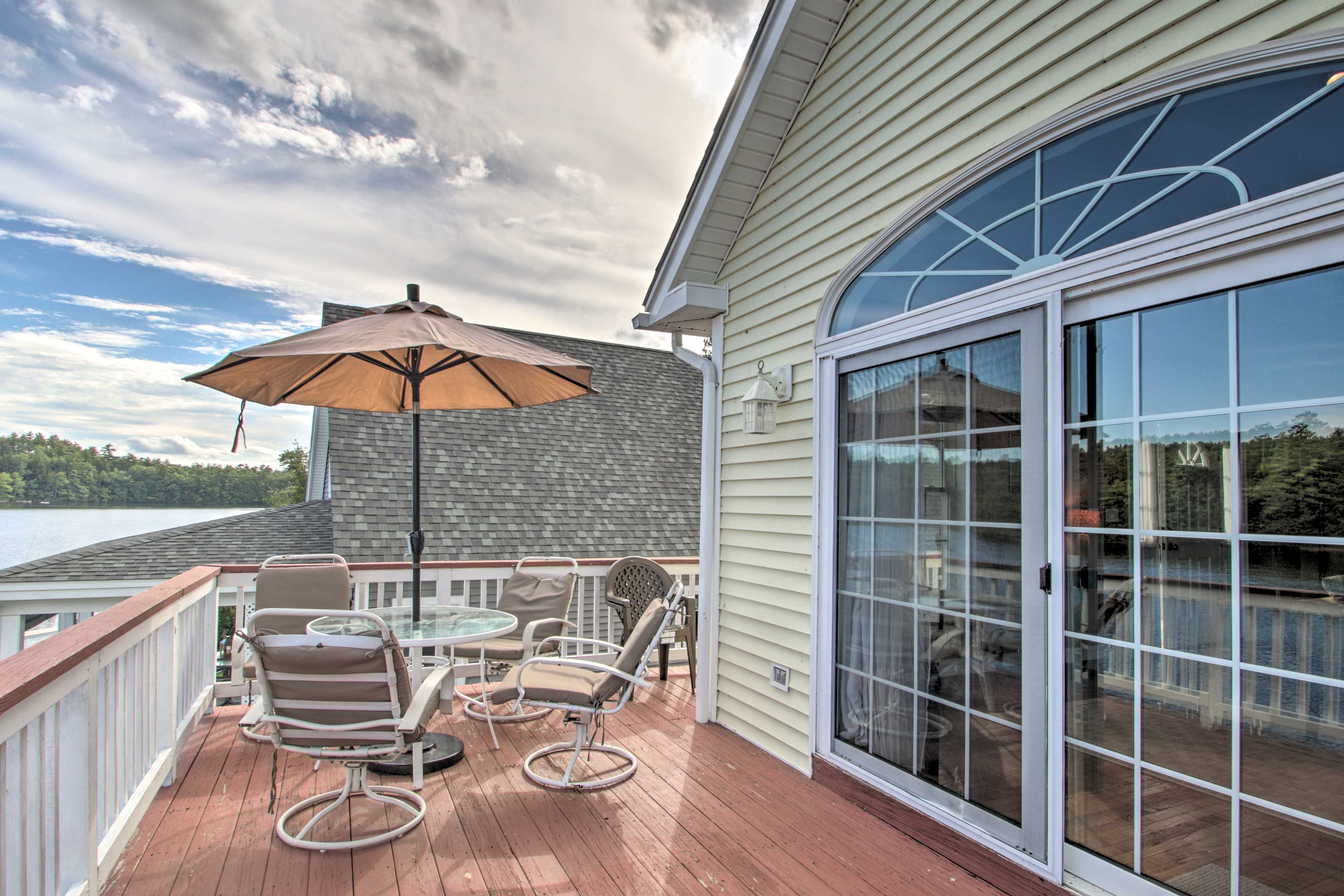 Exterior | Furnished Deck | Waterfront Views