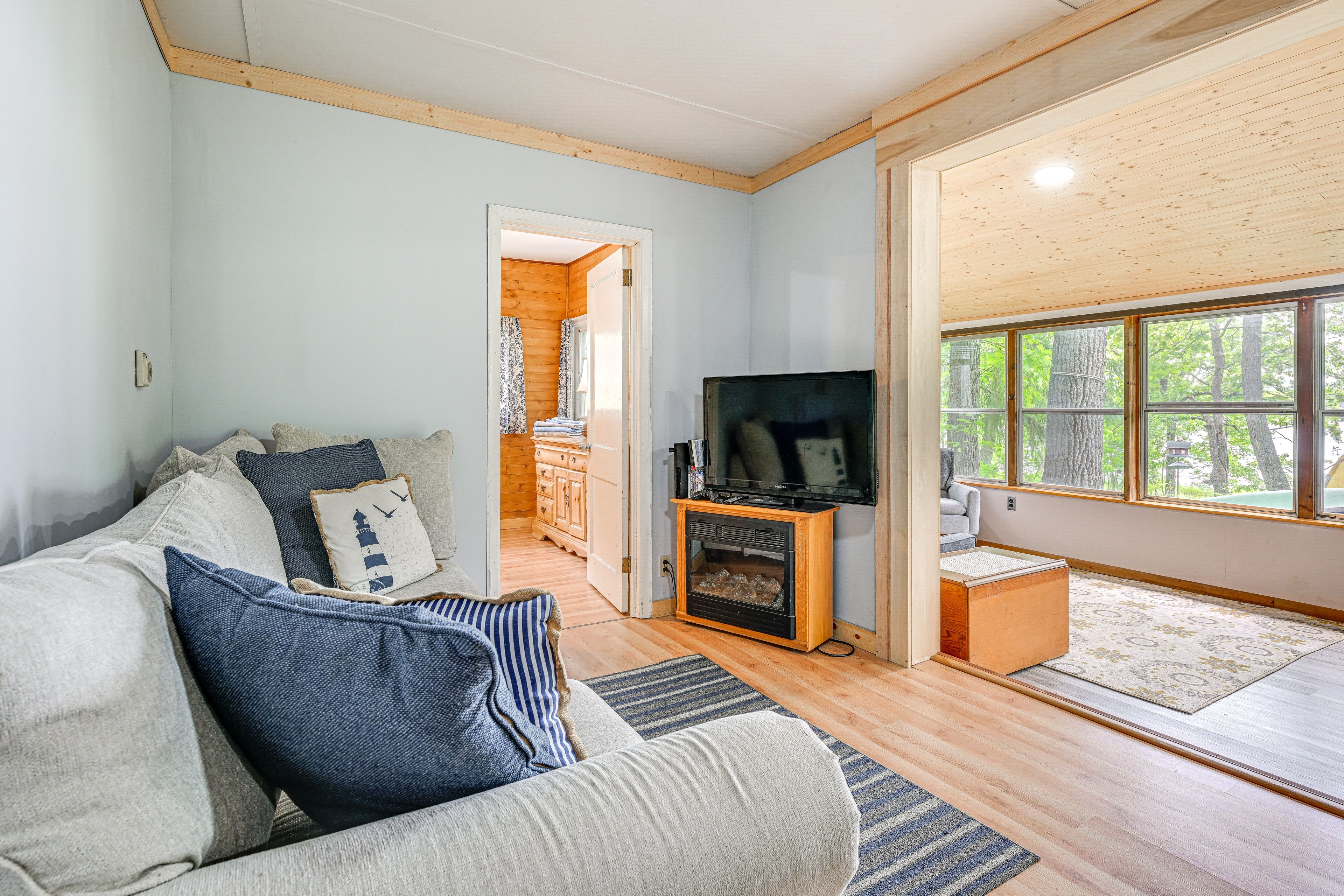 Living Room | Electric Fireplace | TV