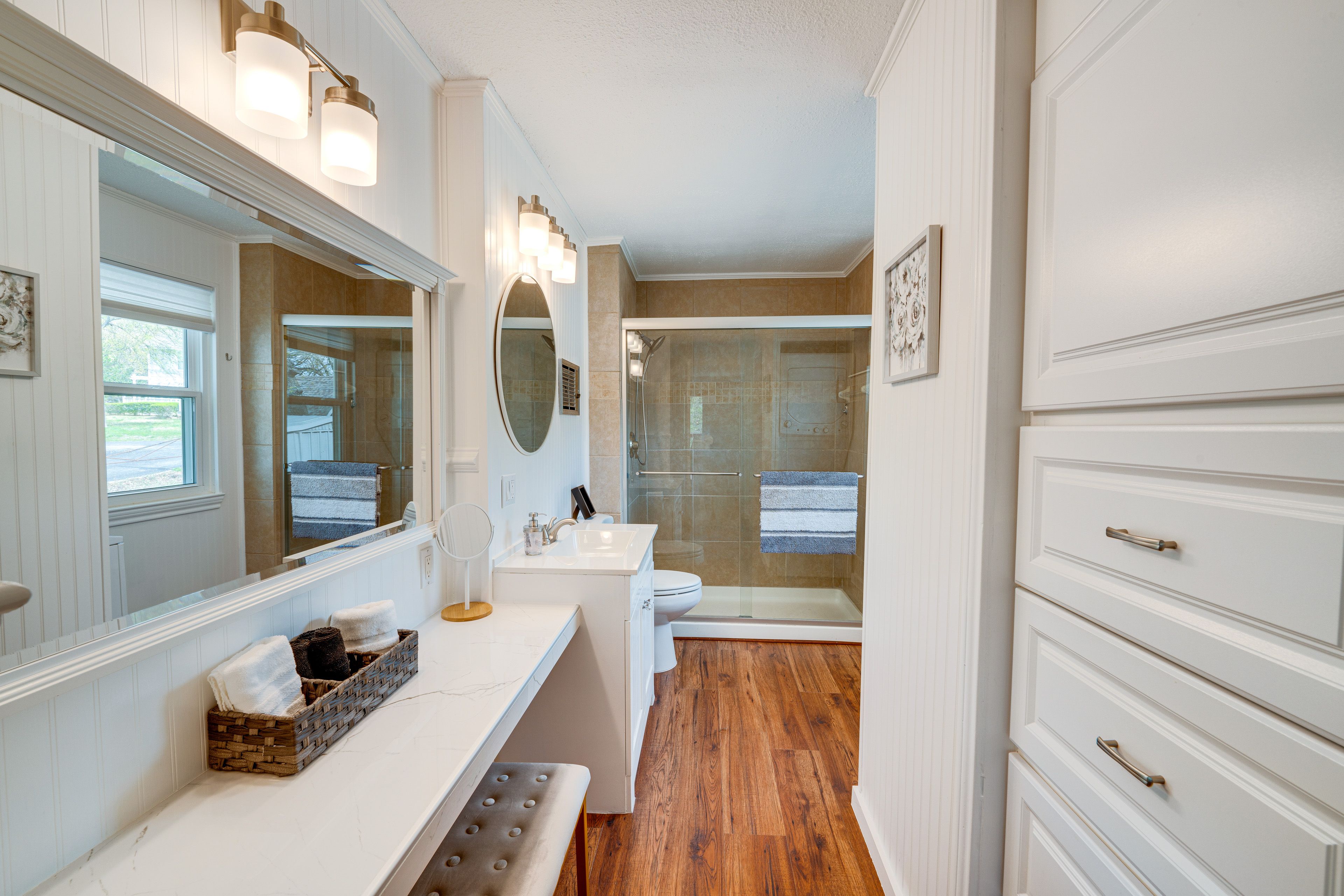 En-Suite Bathroom | Laundry Nook | Laundry Detergent | Iron & Board