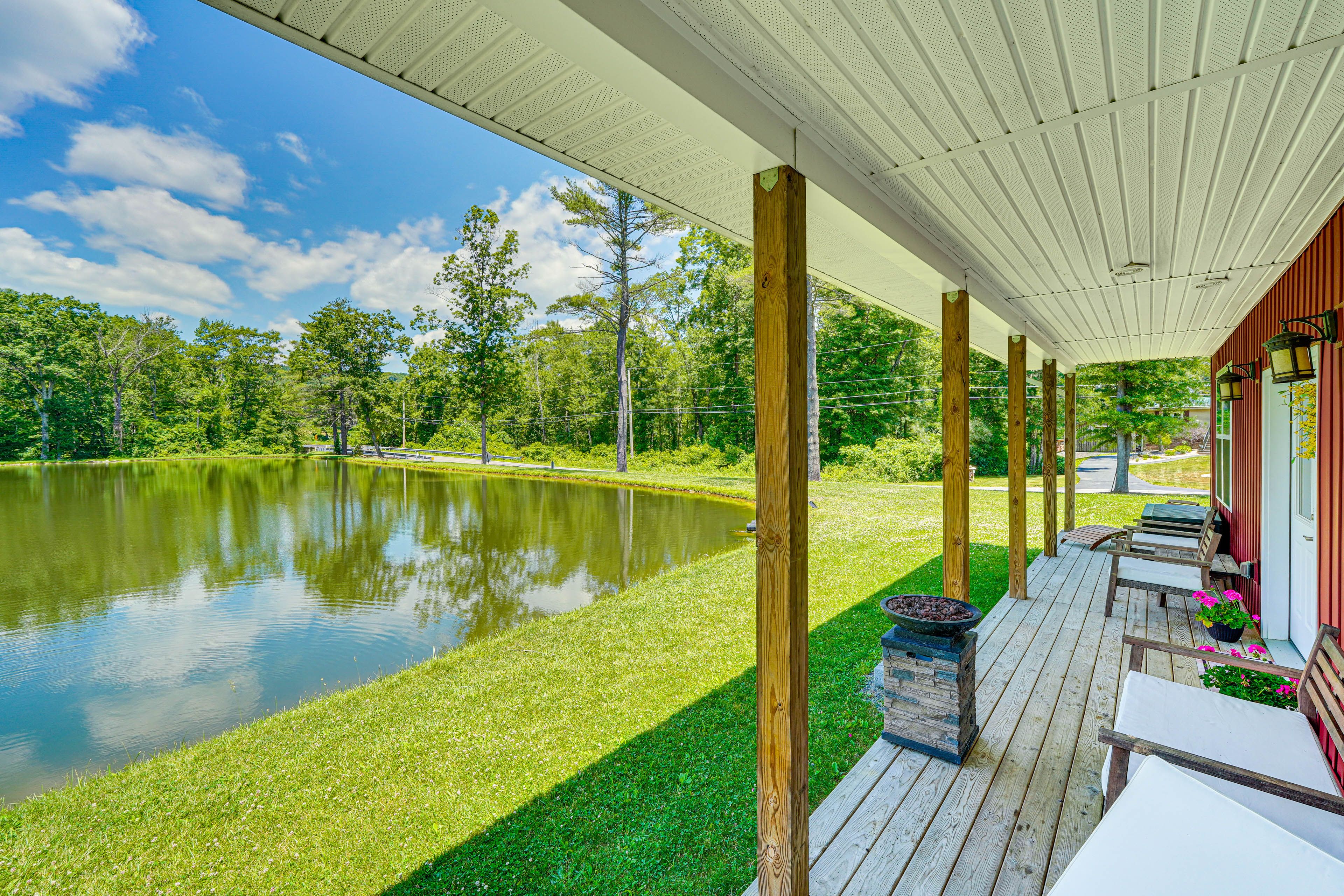 Covered Porch | Pond Views