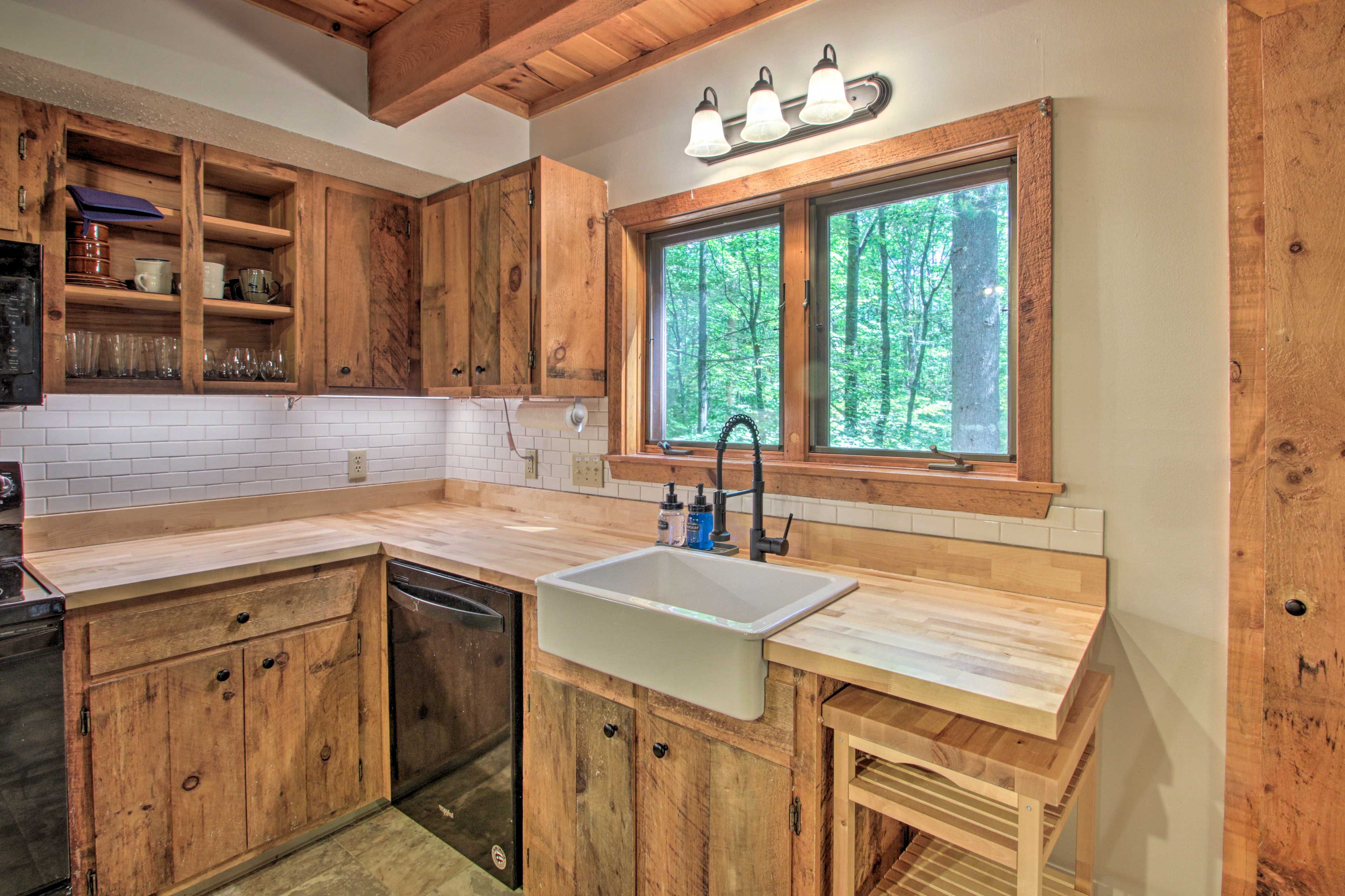 Admire the woodland views from every corner!