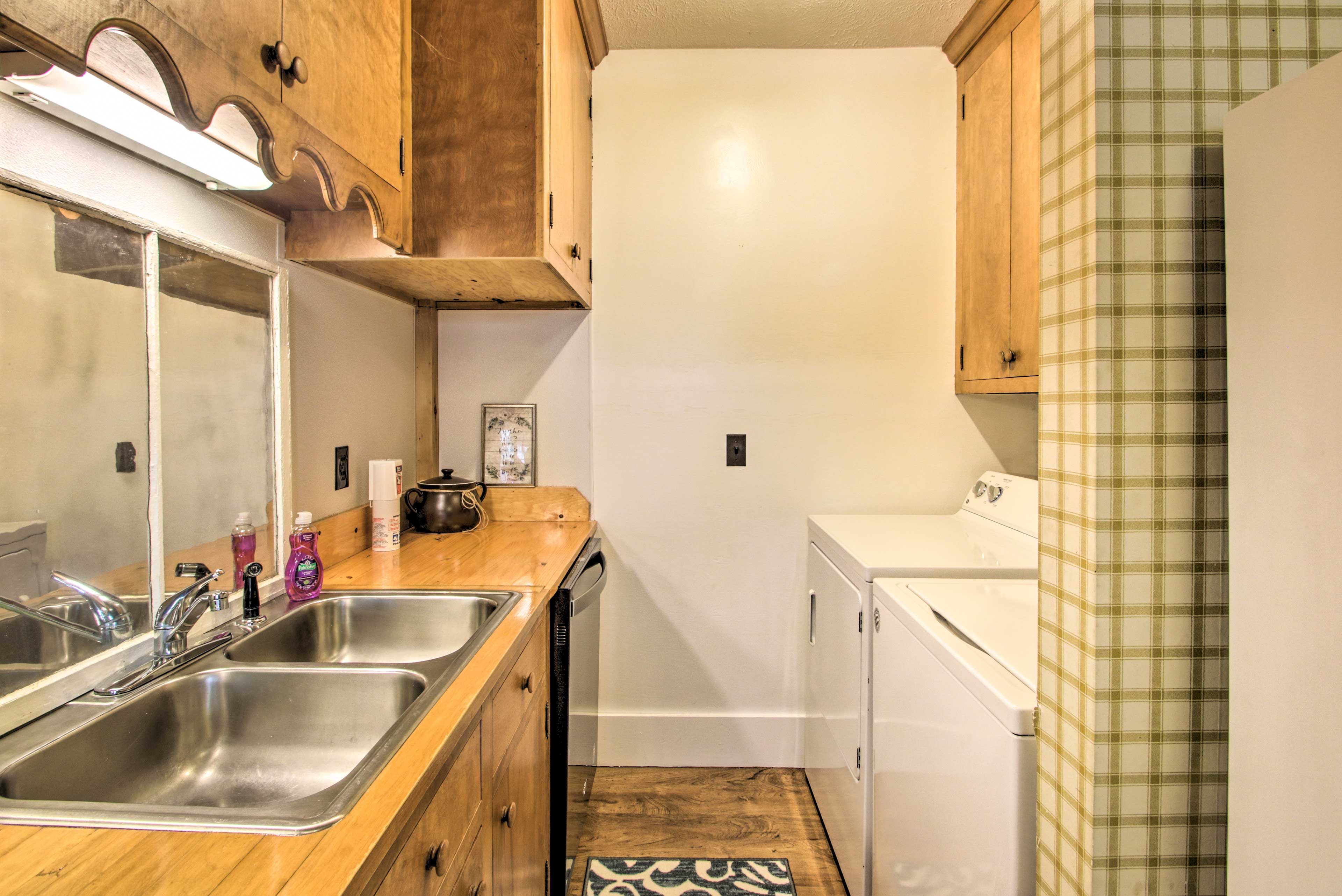 Throw in a load of laundry while you're out for the day.