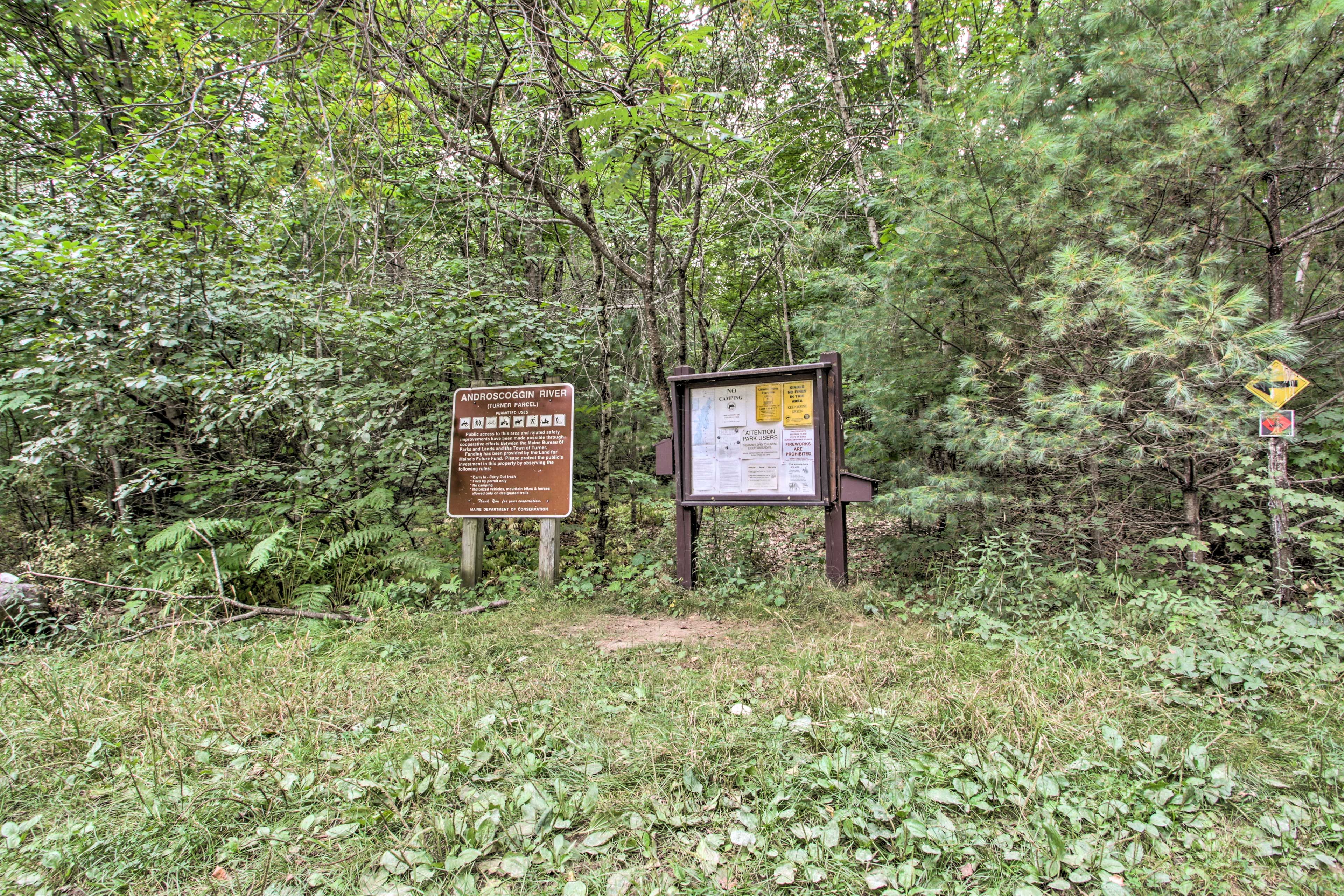 Hike the trails around the Androscoggin River.