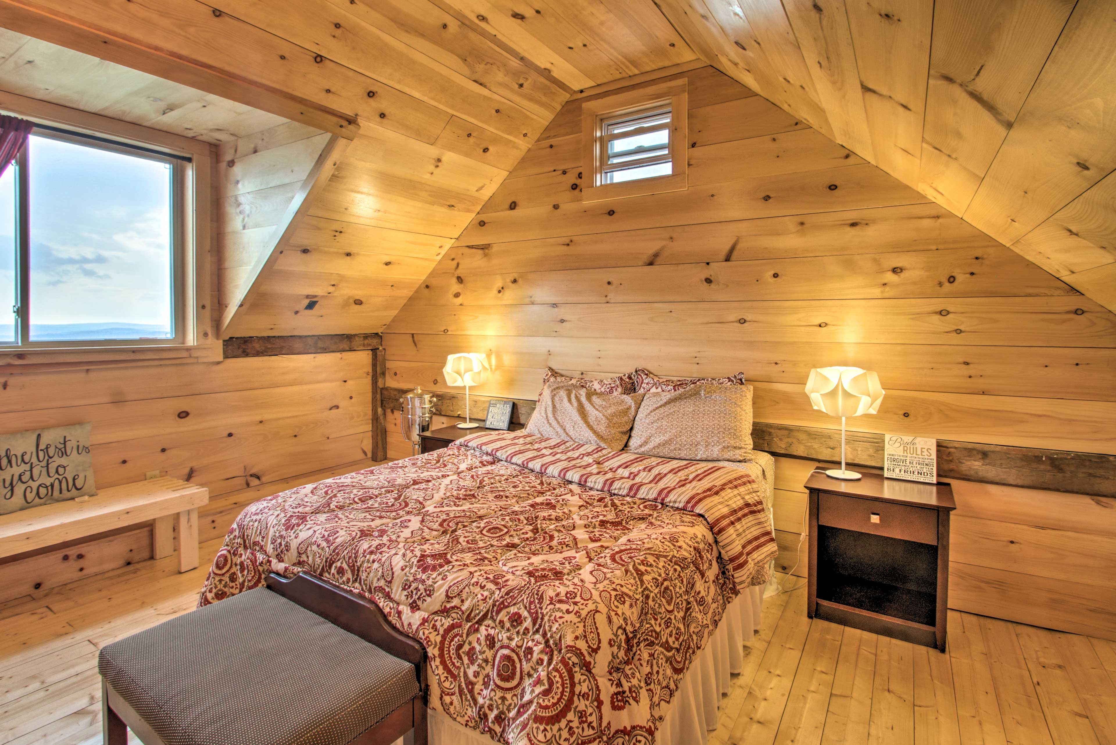 This 2-bedroom, 1-bath vacation rental has plenty of room for the whole group.