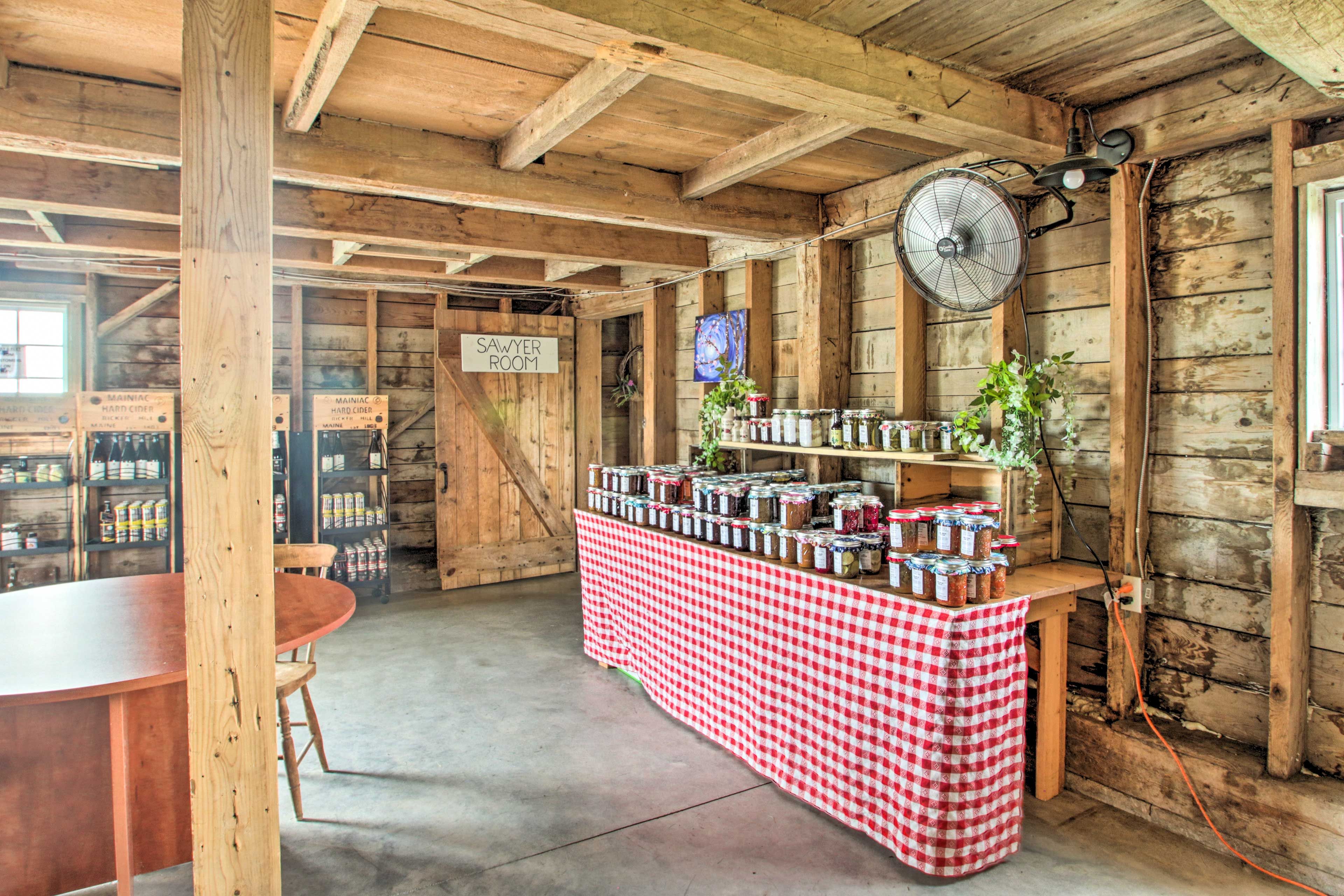 Purchase some goods from the farm store.