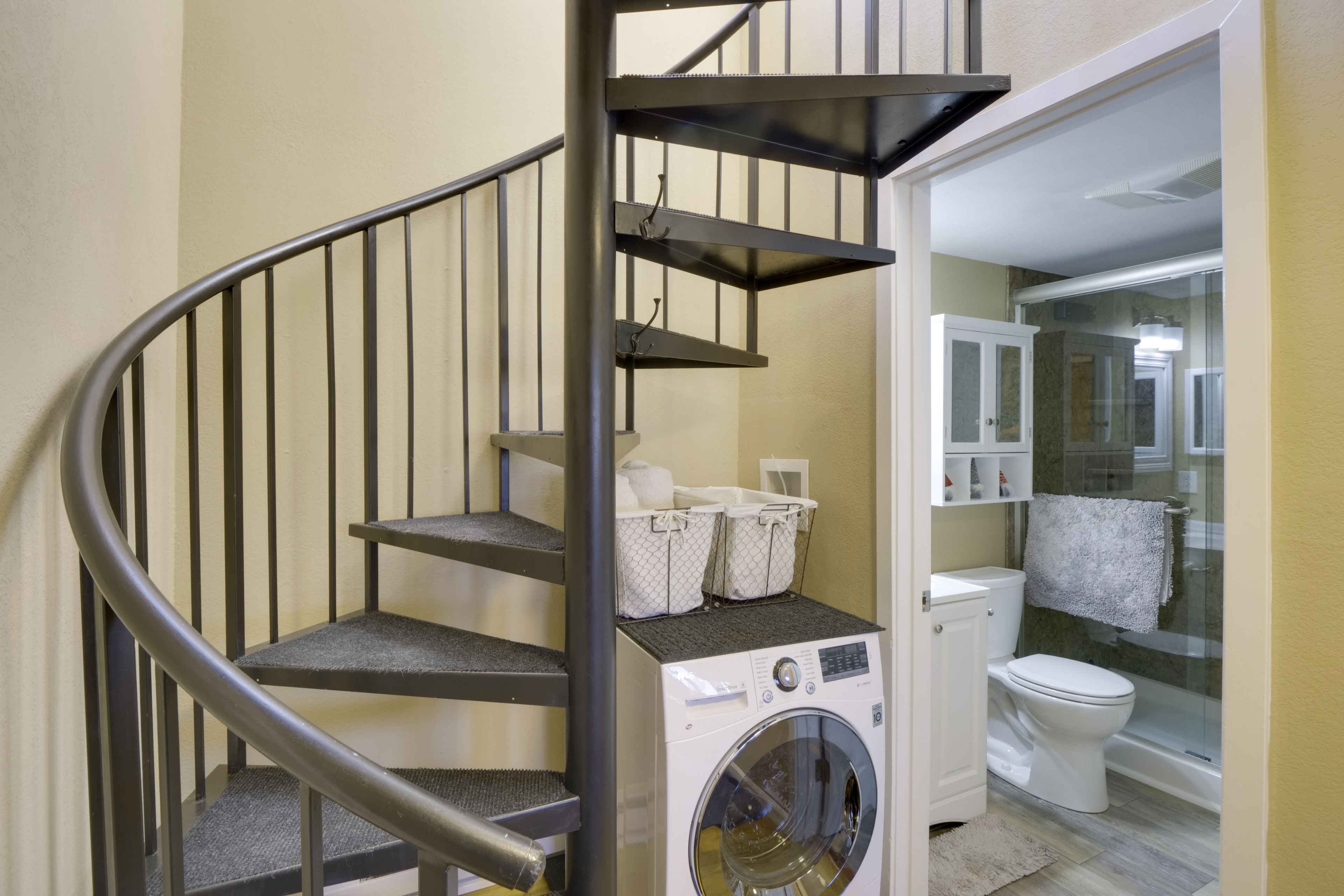 All In-One Washer/Dryer Unit | Stairs