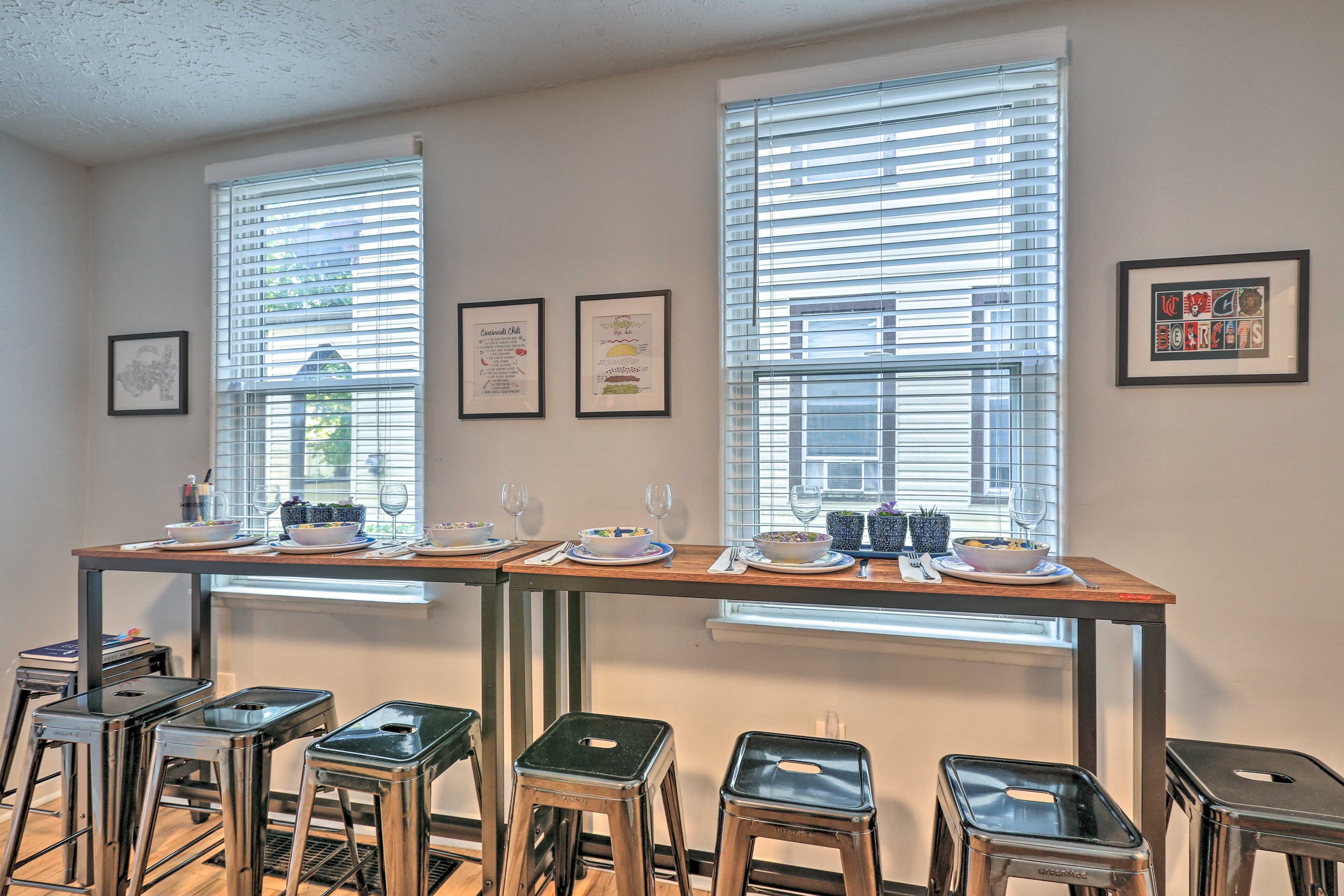 Dining Area | Dishware & Flatware | 1st Floor