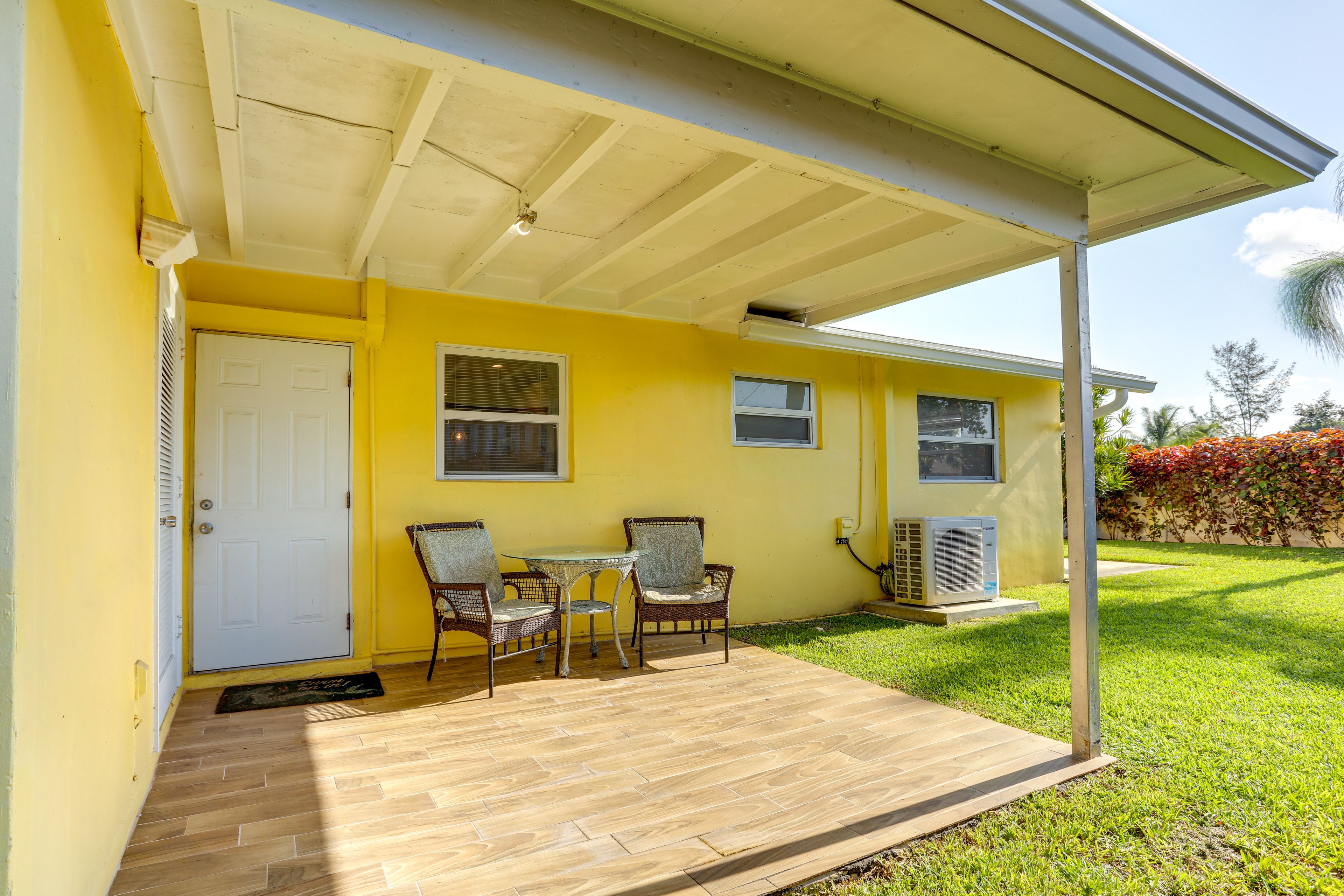 Covered Patio | Access to Shared Yard