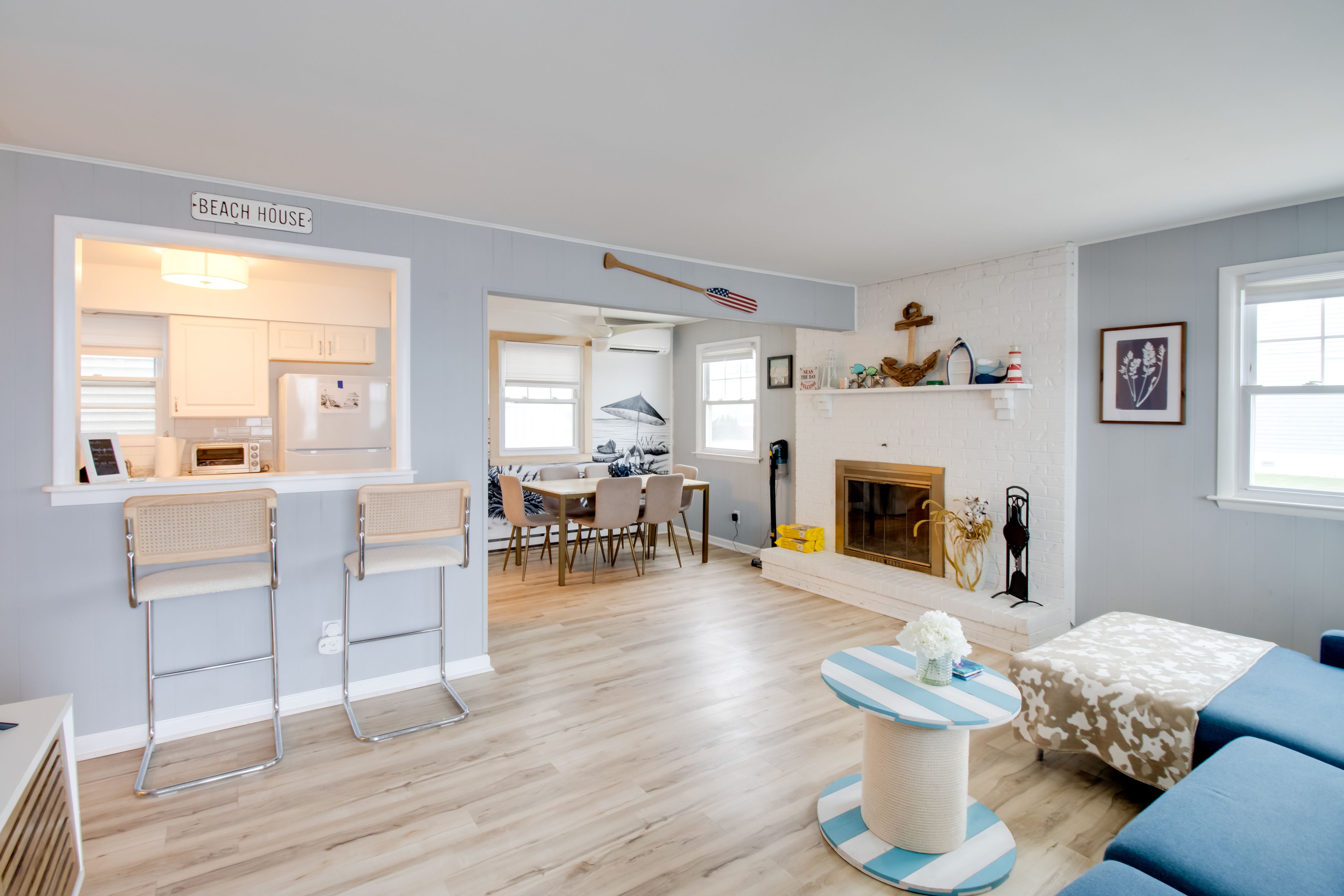 Brigantine Vacation Rental | 2BR | 1BA | 1,000 Sq Ft | Stairs Required