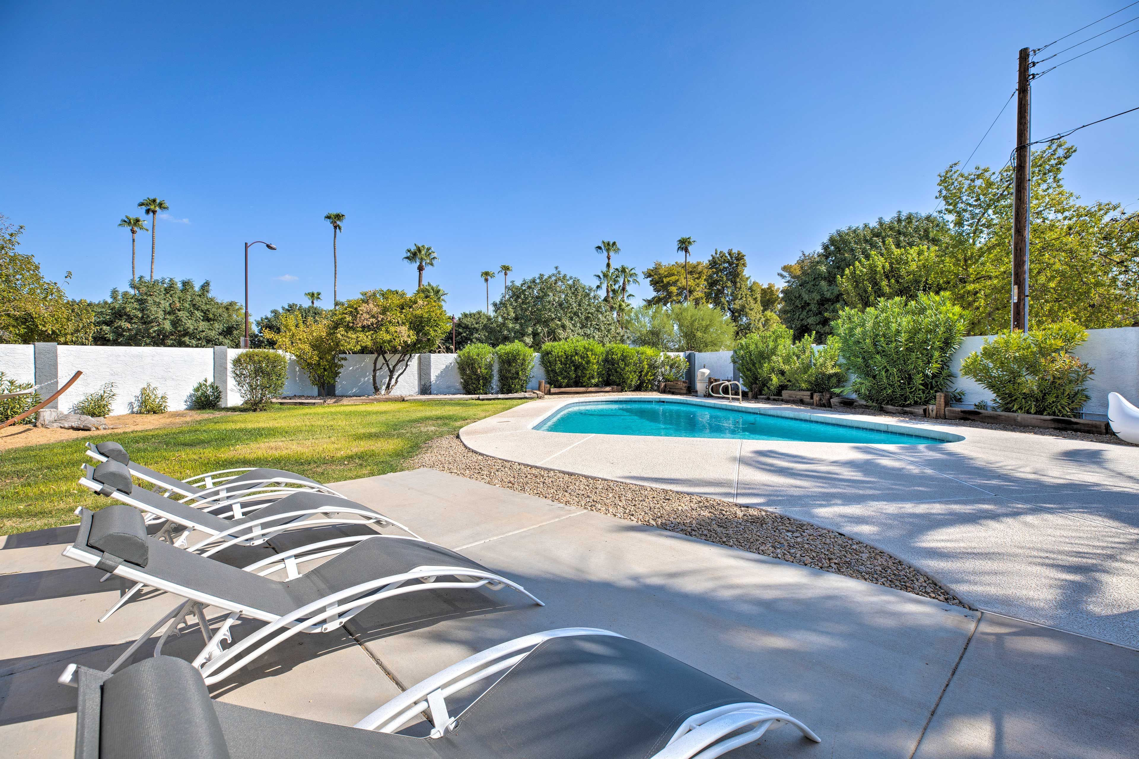 This private pool is perfect for beating the Arizona heat!