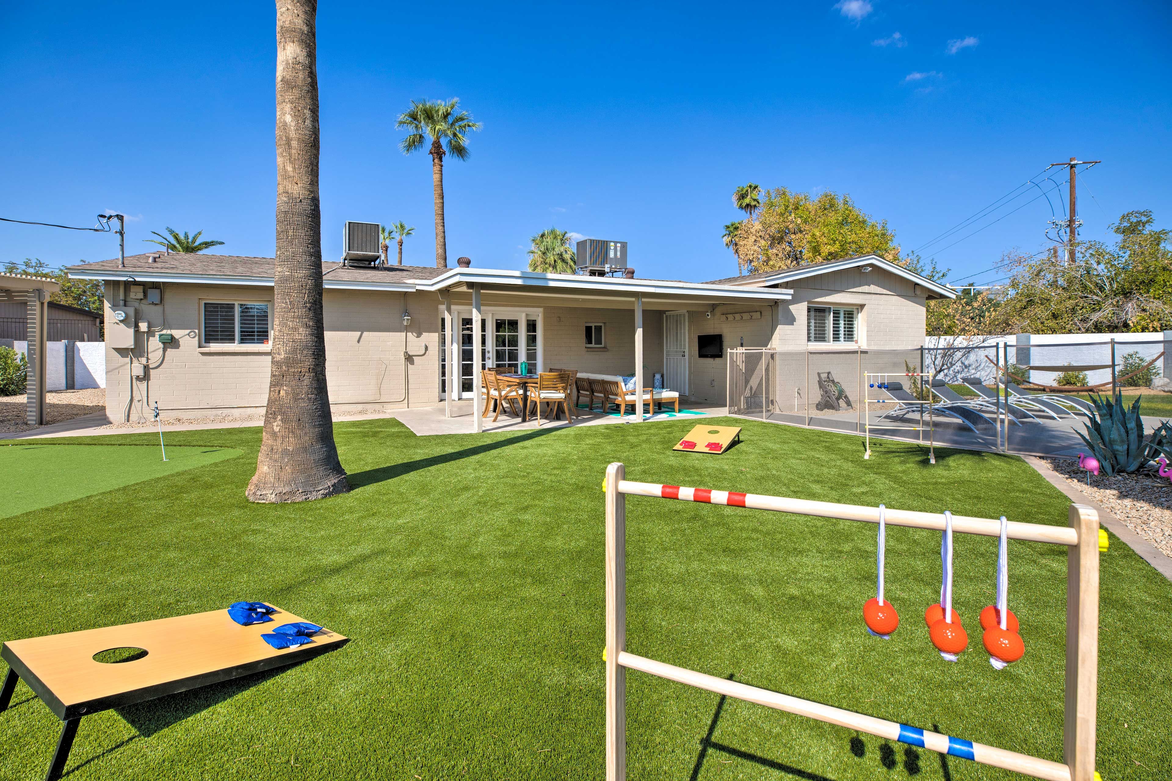 Play yard games with your friends and family.