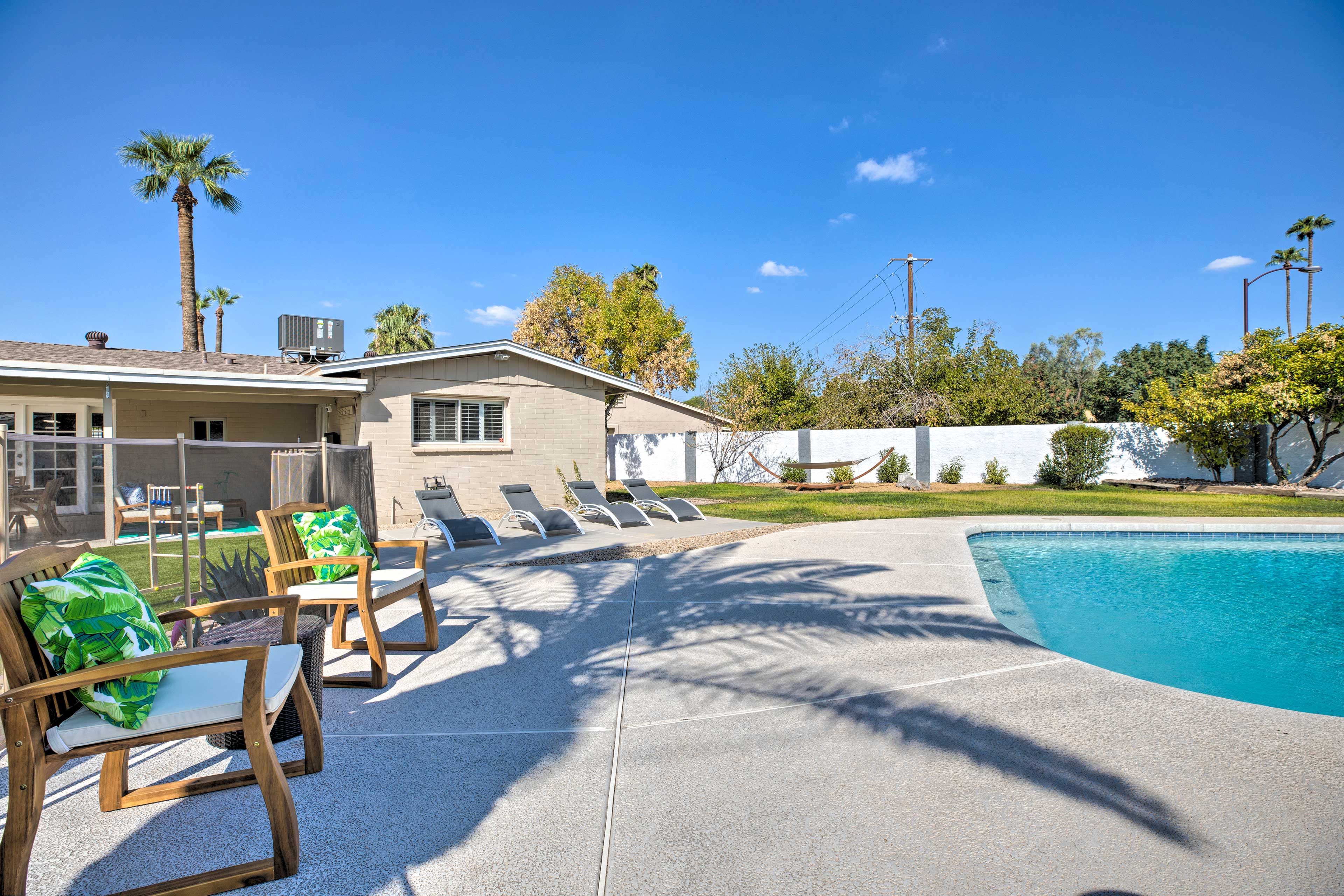 Or work on your tan poolside!