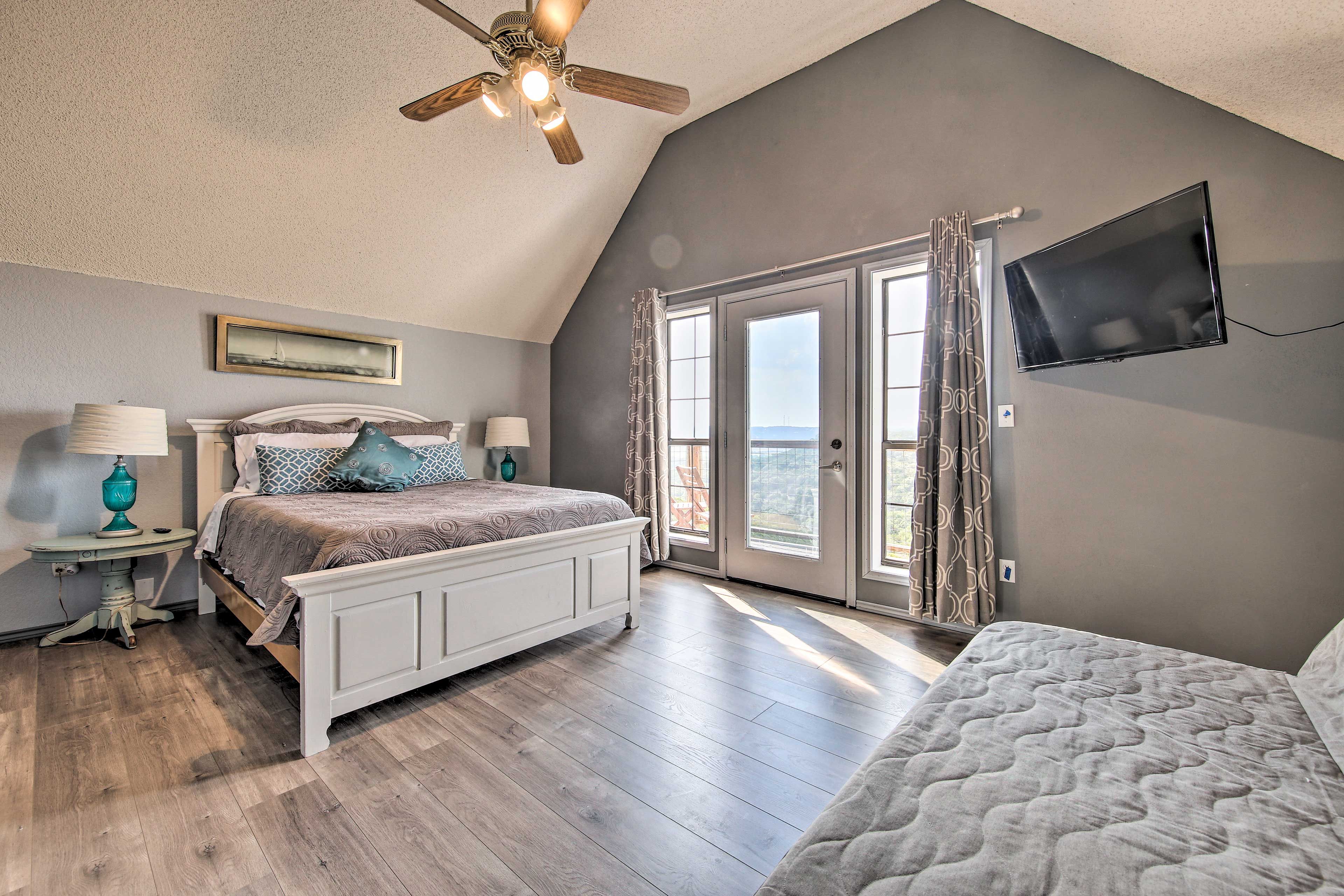 The second bedroom offers incredible views right from bed!