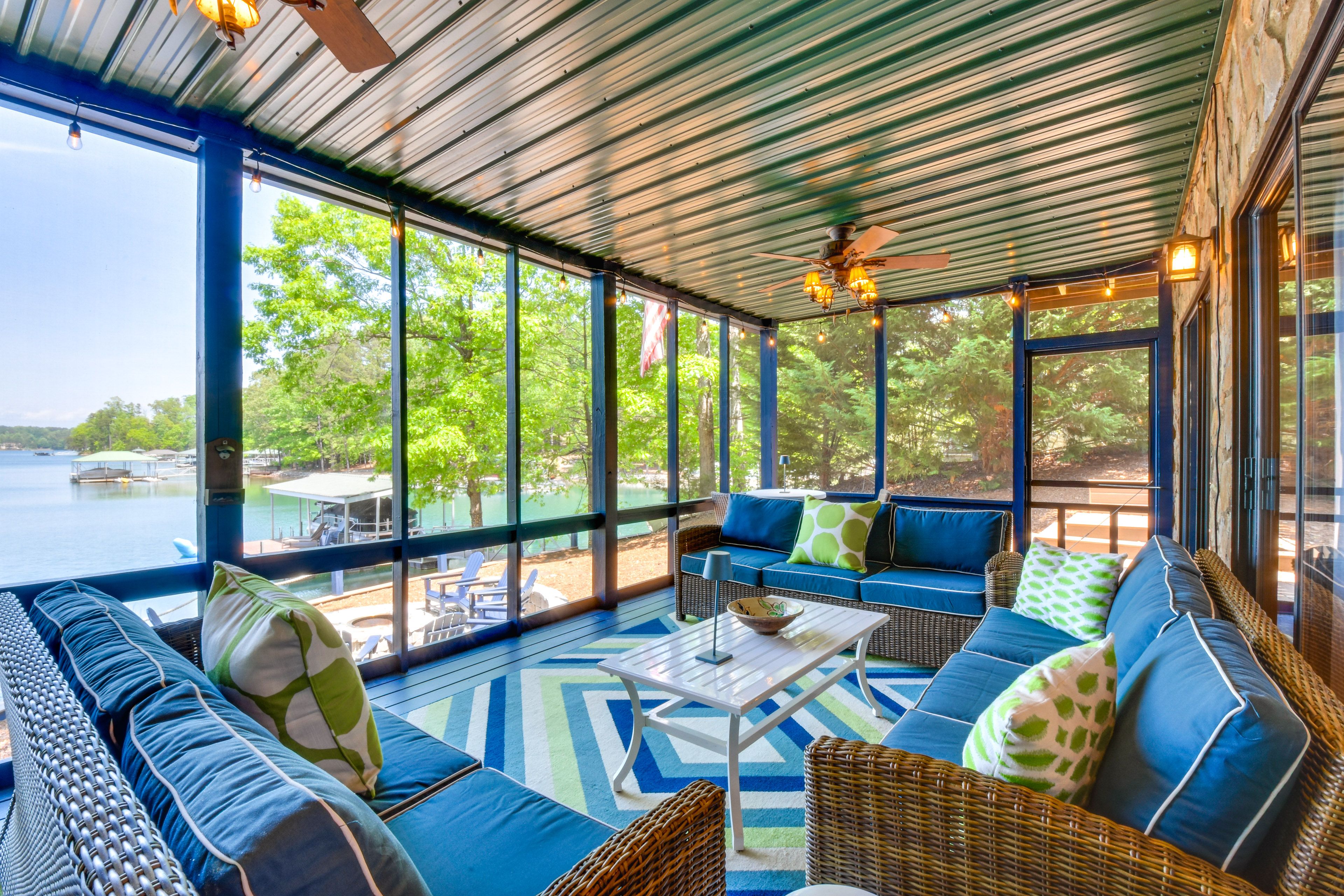 Screened Porch | Lakefront Views