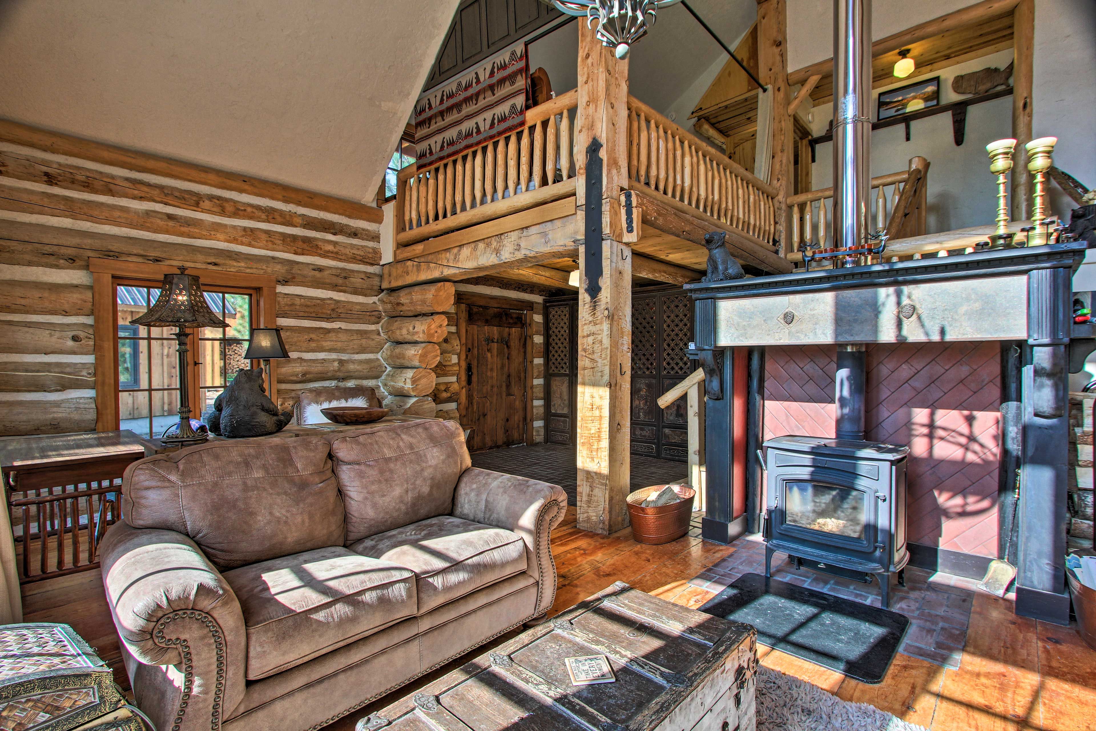 Living Room | Main Floor | Wood-Burning Stove (Wood Provided)