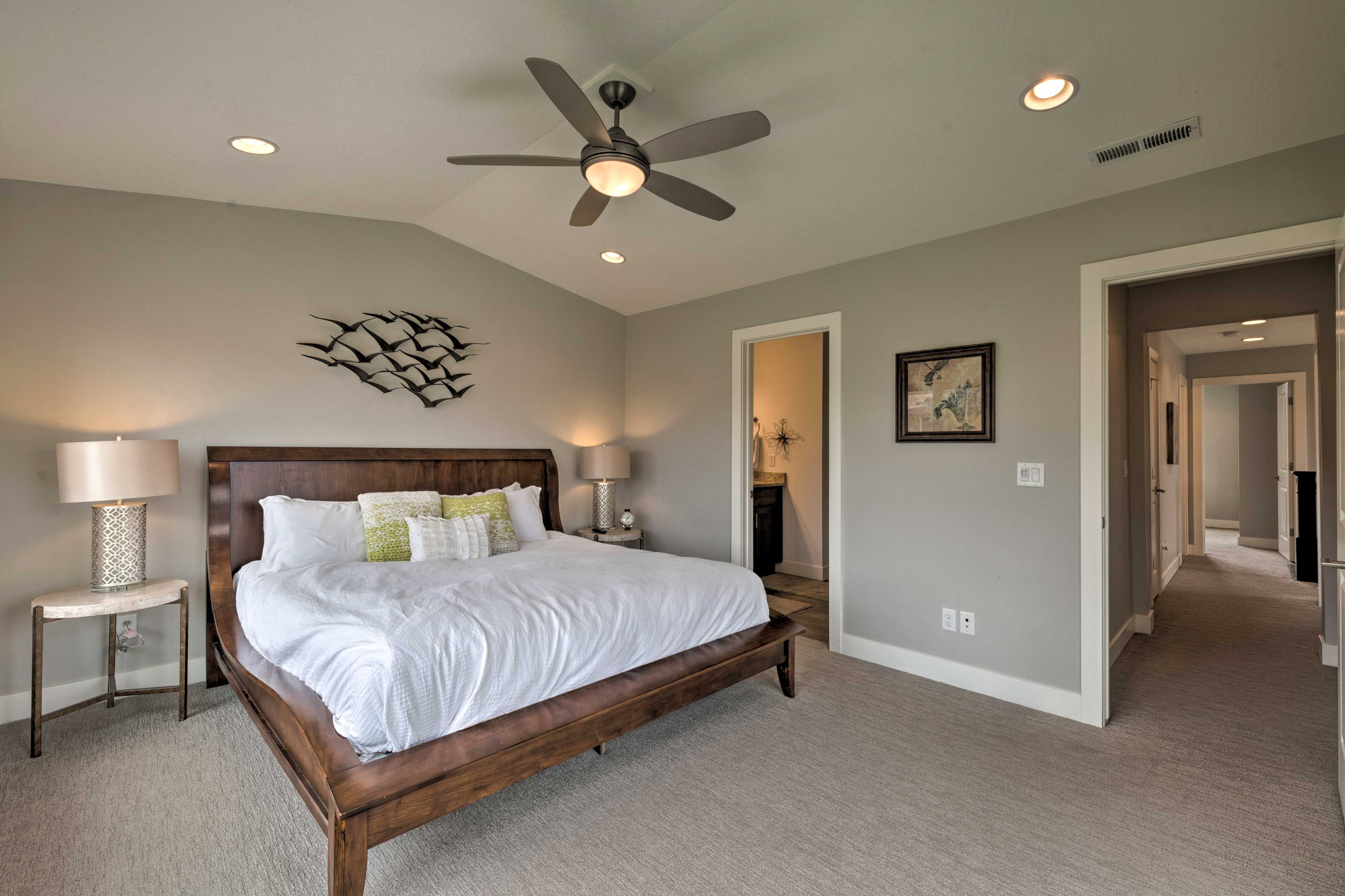 Bedroom 2 | En-Suite Bathroom | King Bed | Stairs to Access