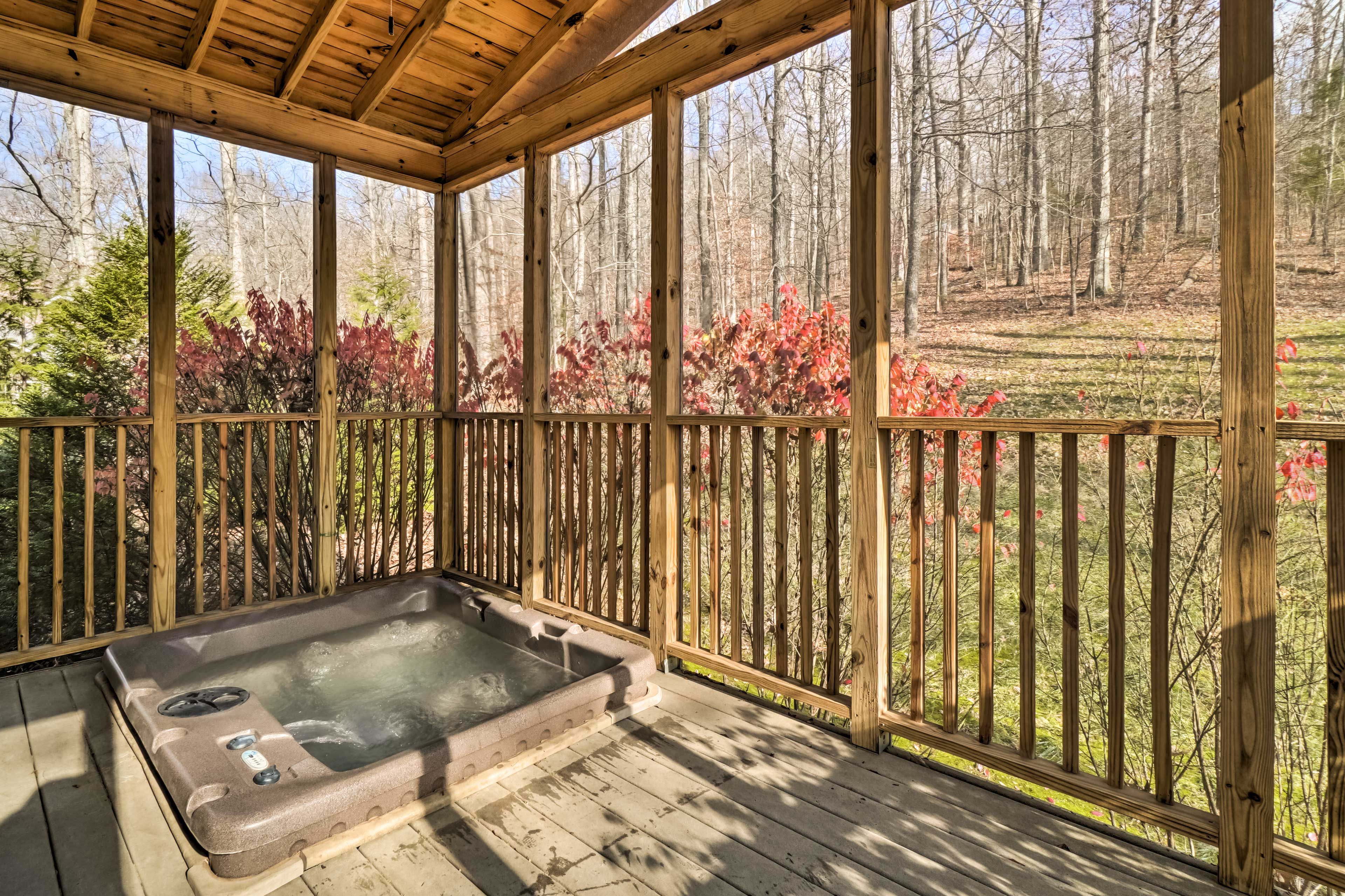 Exterior Space | Private Hot Tub | Accessible Through Bedroom 1