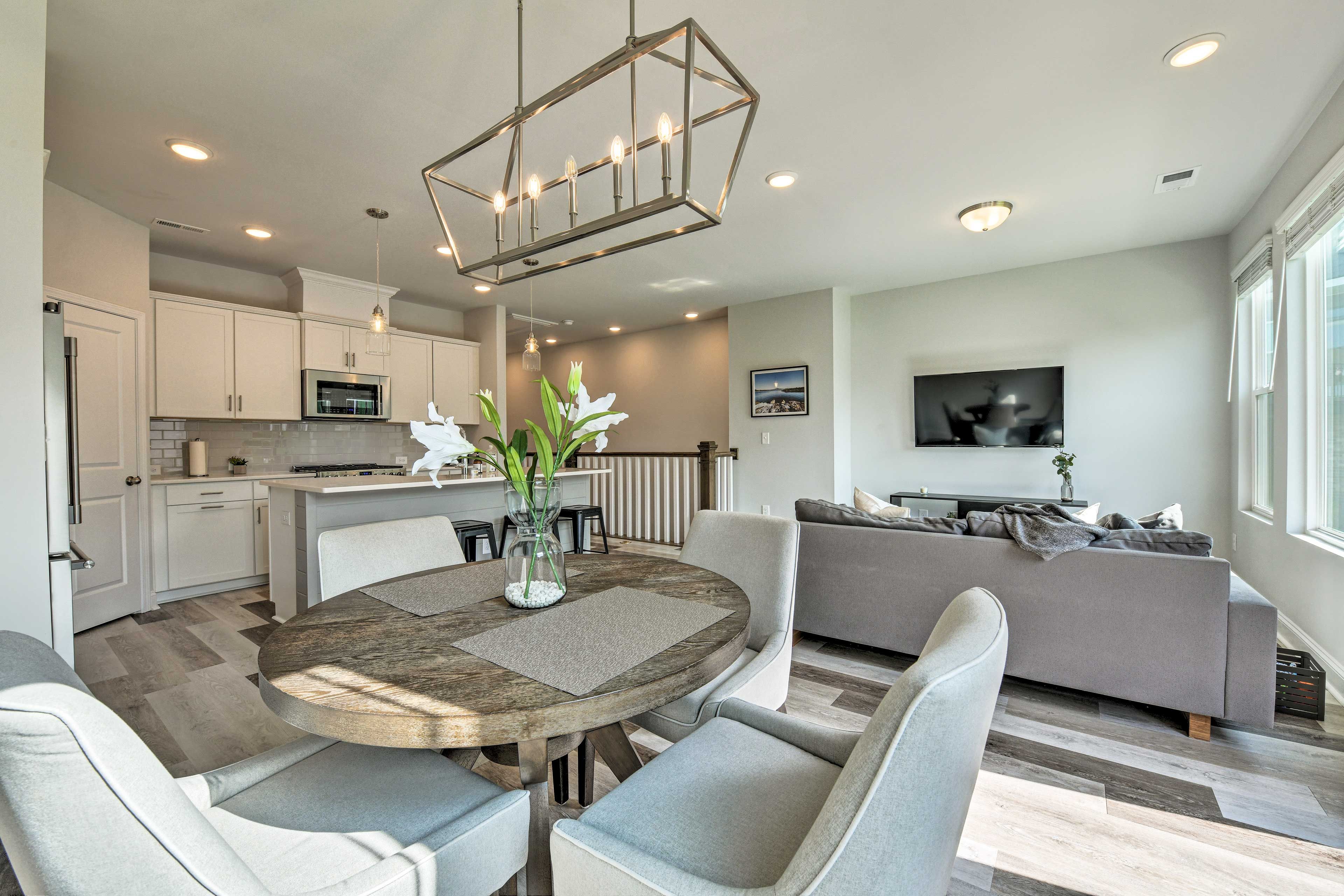 Share a mouth-watering meal around the dining table.