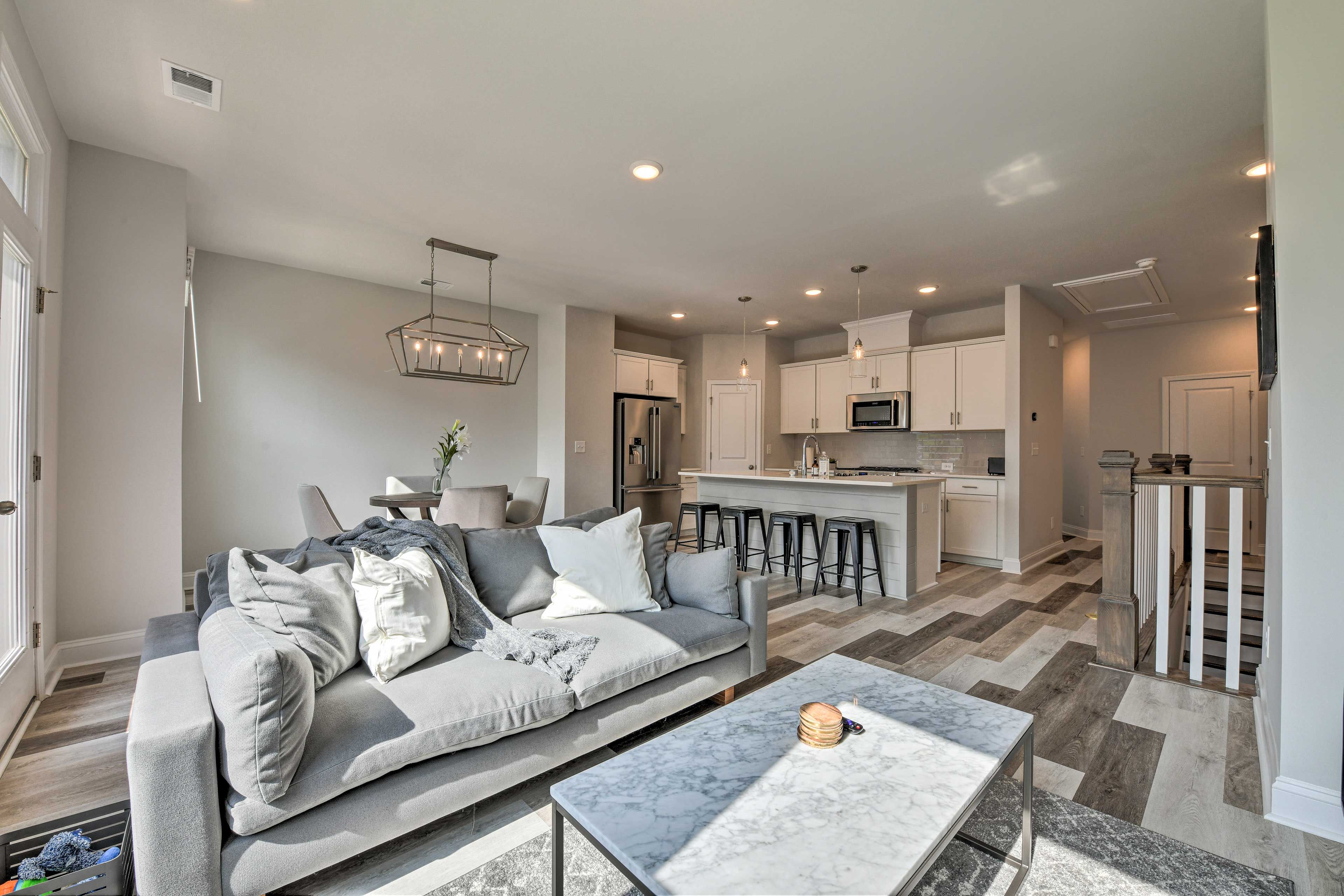 This Charlotte townhome is newly built complete with a sleek interior.