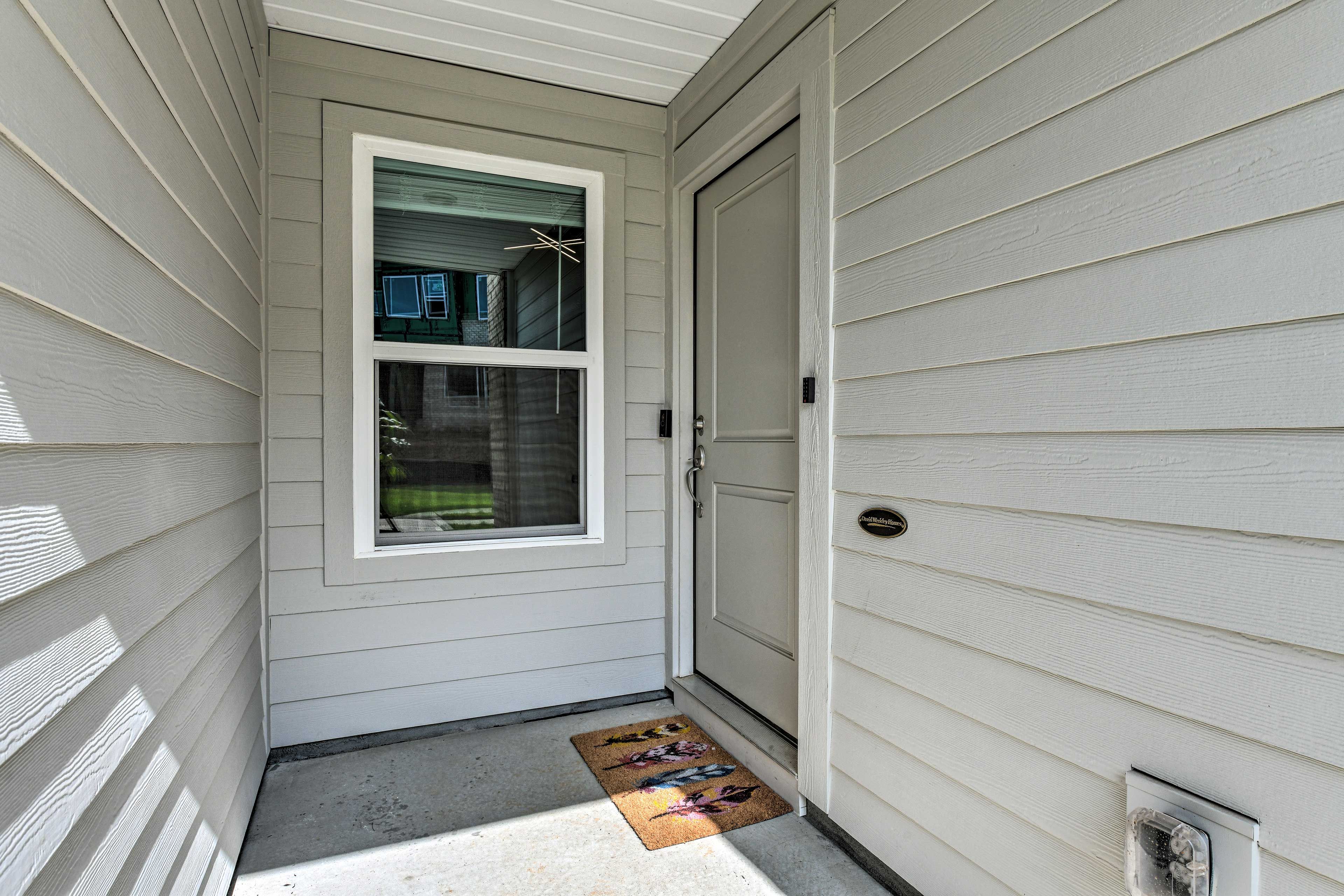 The townhome is easily accessible.