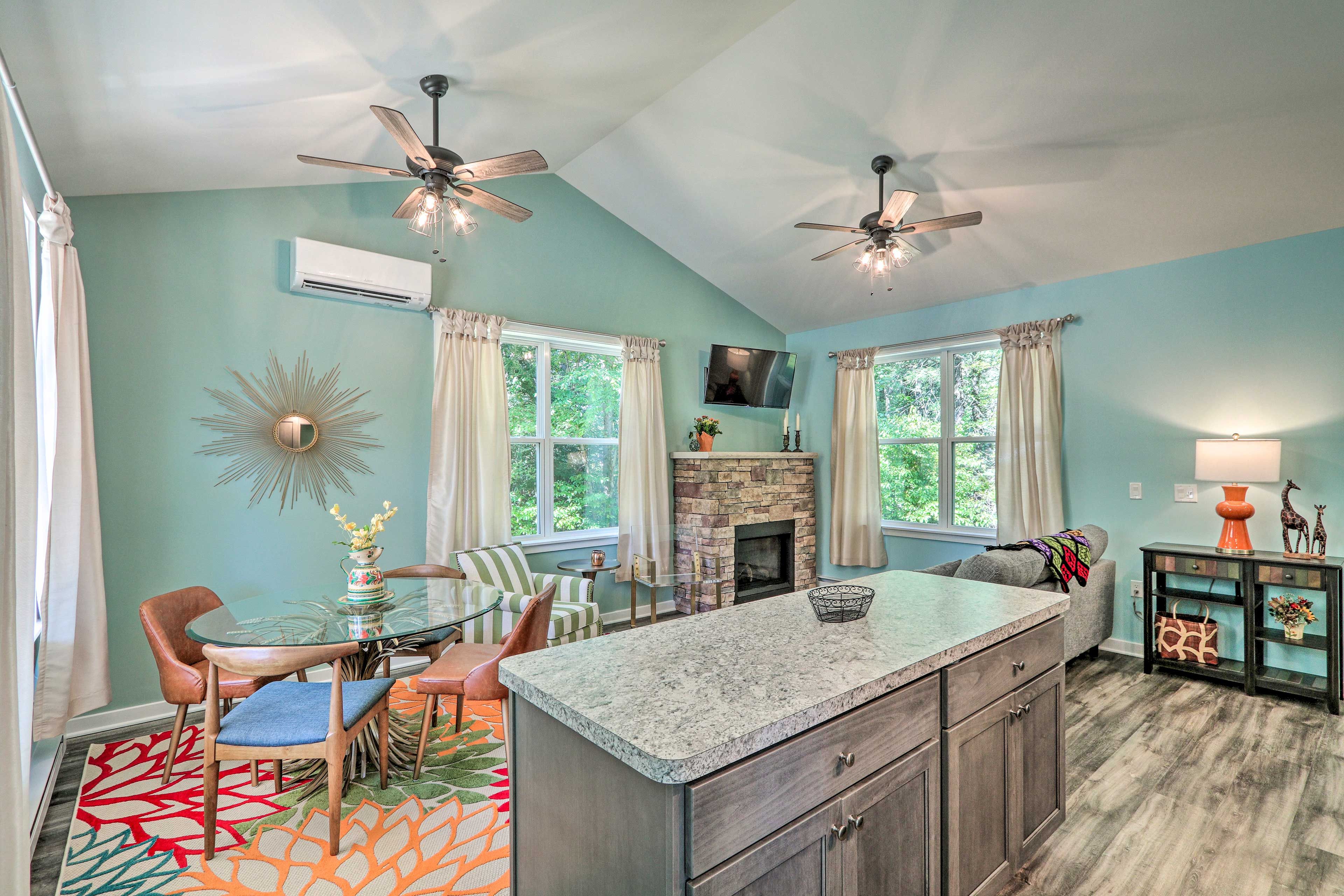 Brodheadville Vacation Rental | 1BR | 1.5BA | Private Cottage