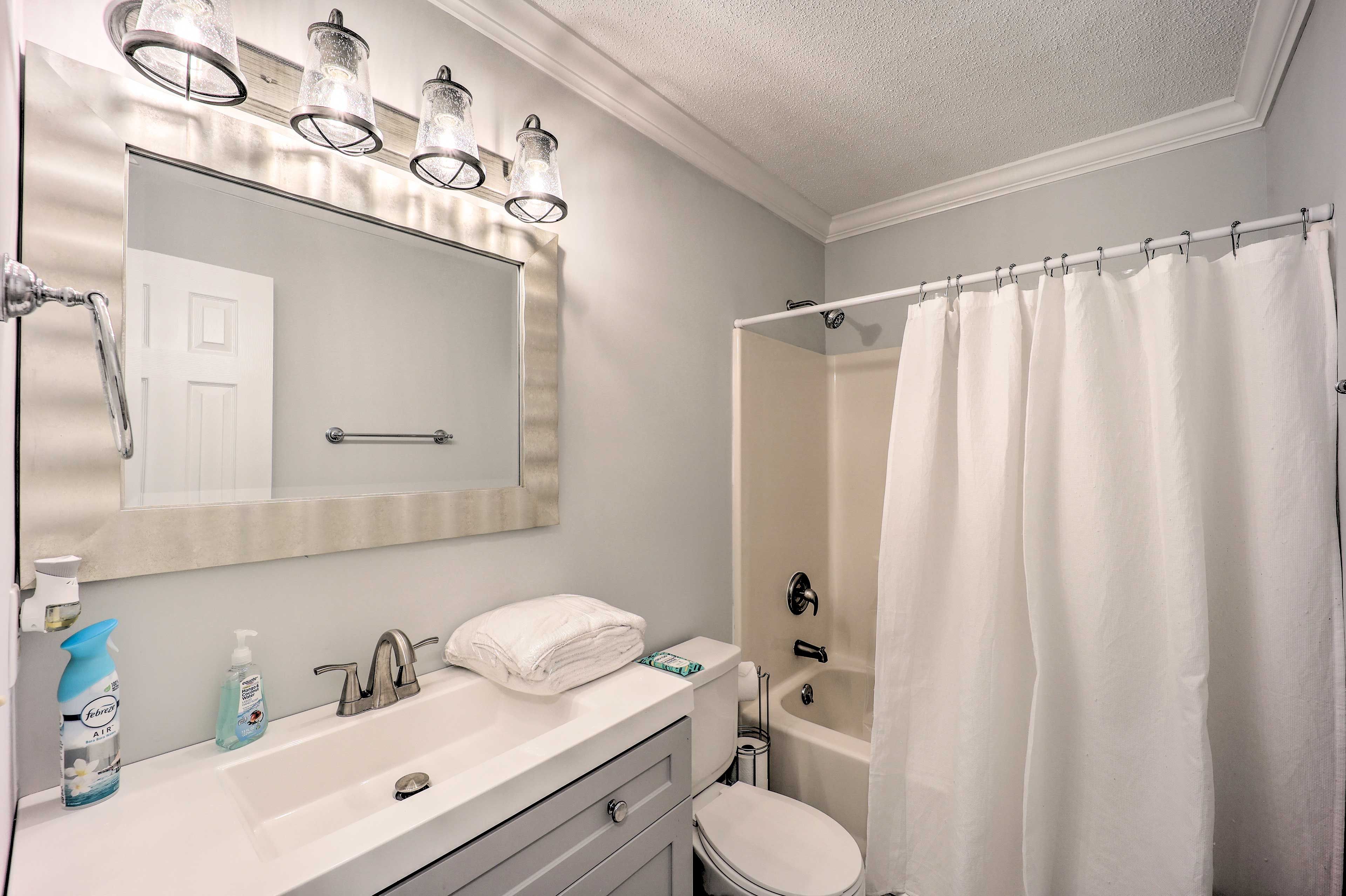 Bathroom | Hair Dryer | Grab Rails in Shower