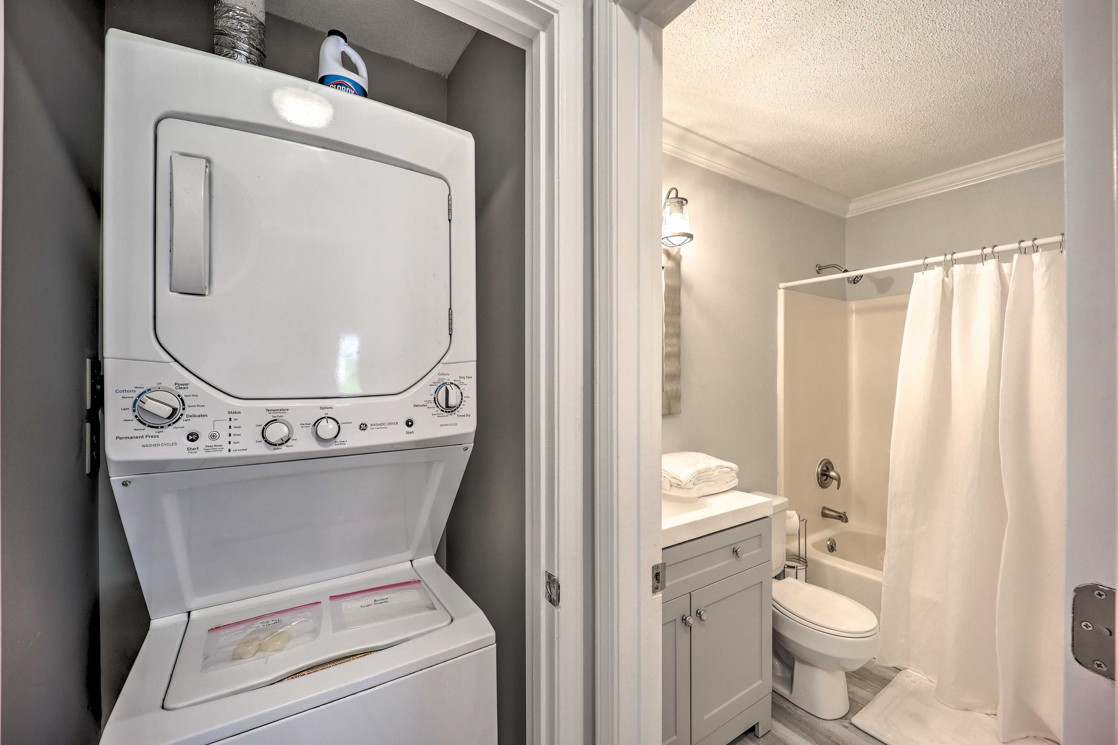 In-Unit Washer/Dryer | Laundry Detergent Provided