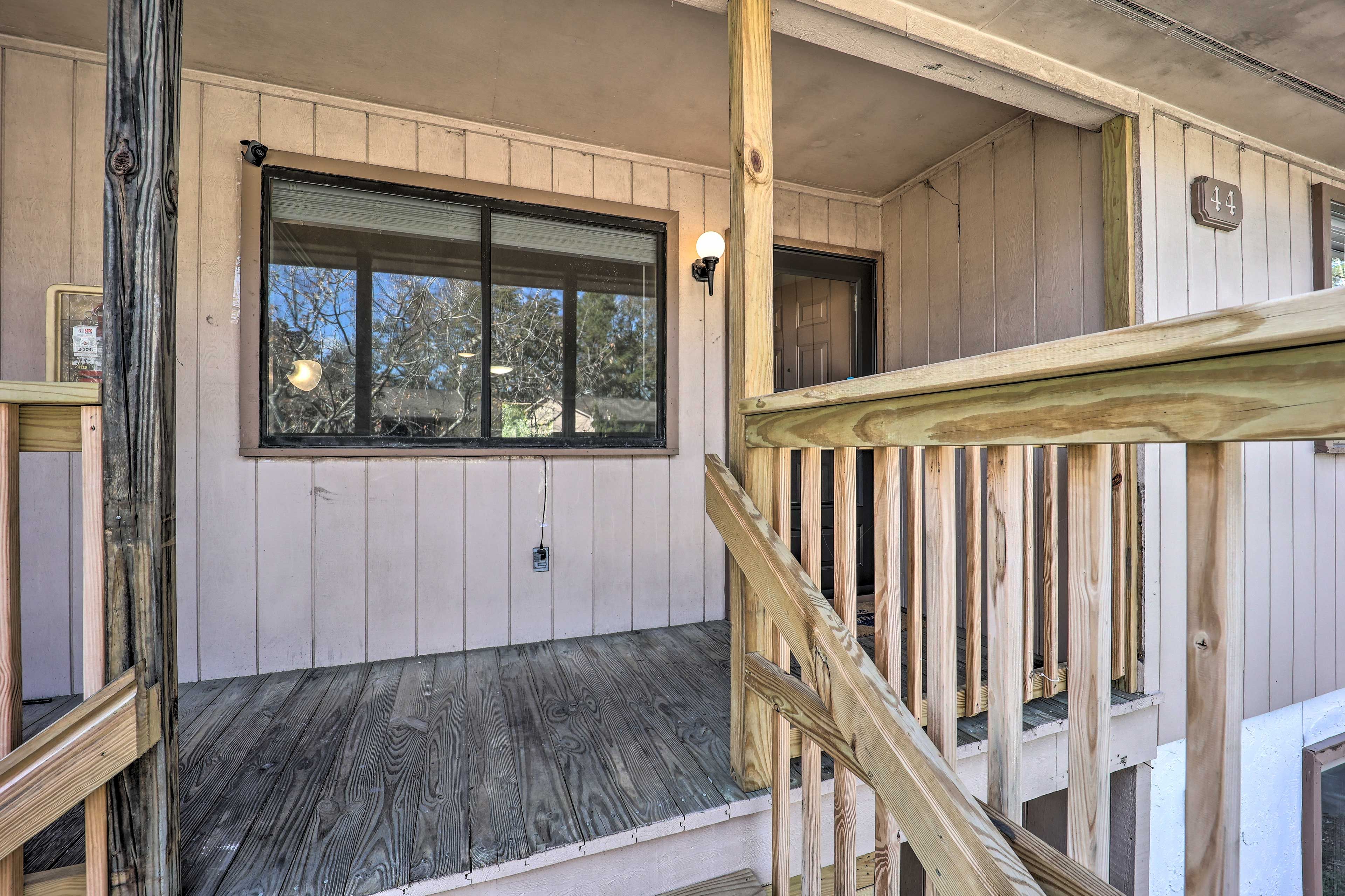 Condo Exterior | Stairs Required | Exterior Security Camera (Front Entrance)