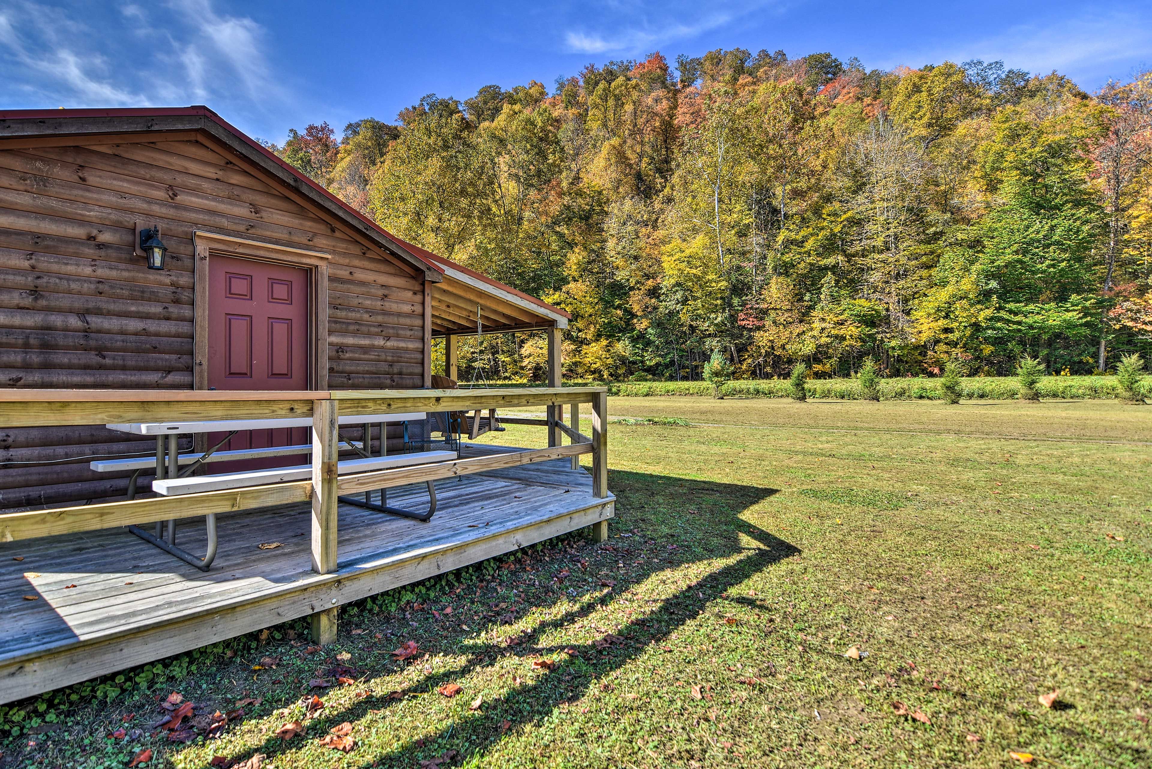 Wraparound Porch with Charcoal Grill