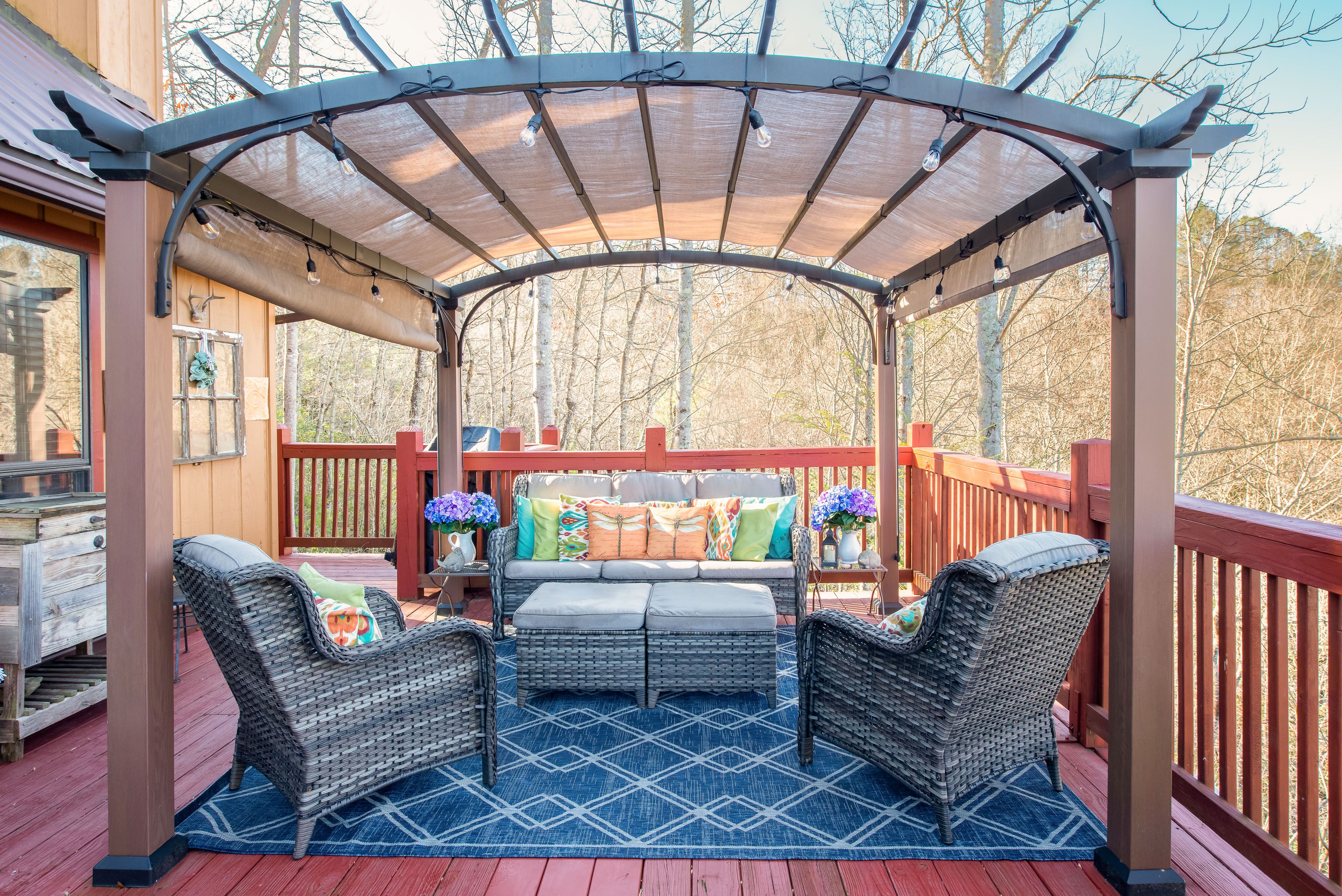 Private Deck | Wood-Burning Outdoor Fireplace | Nantahala National Forest