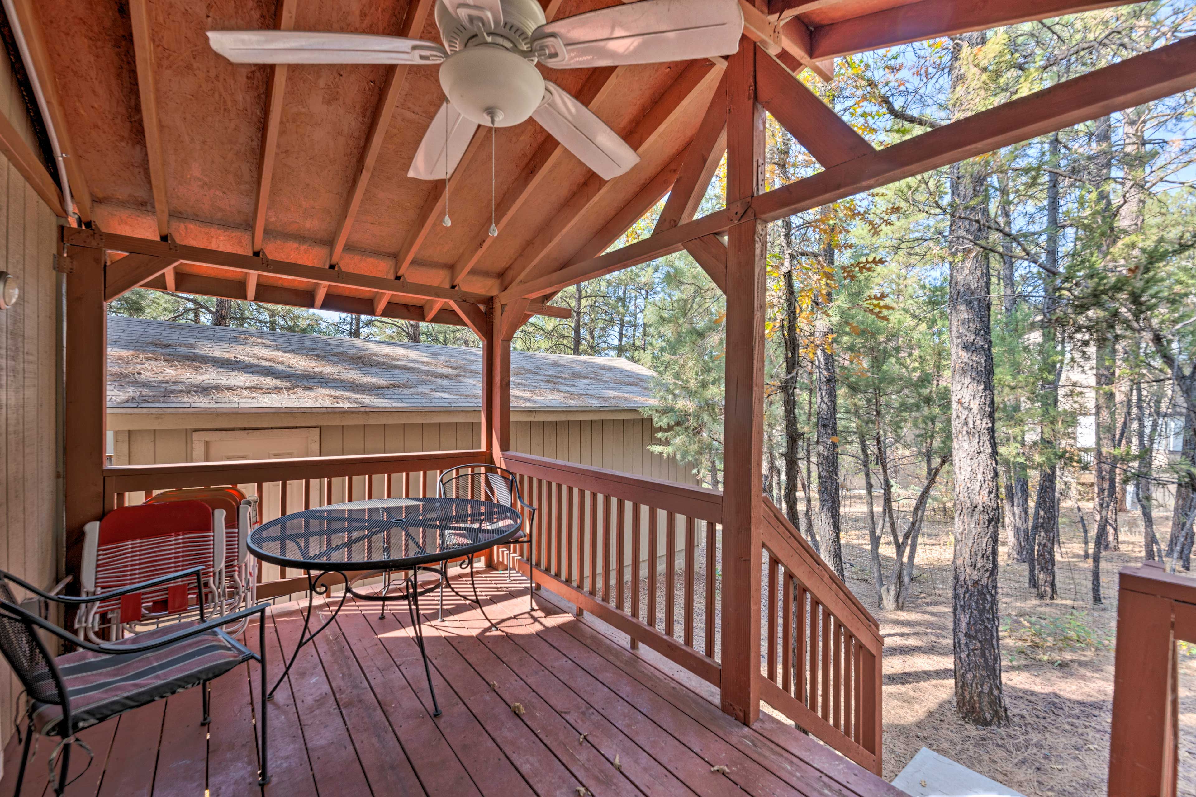Deck | Ceiling Fan | Shaded Area