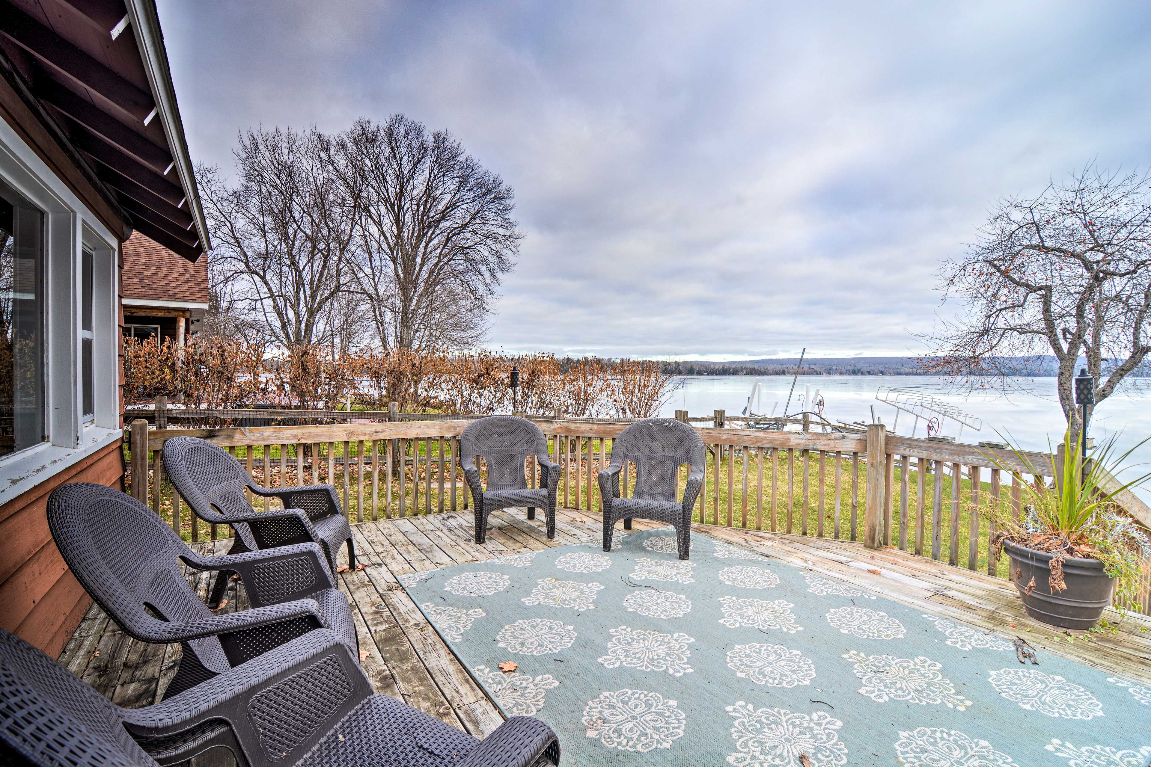 Petoskey Vacation Rental | 2 Story Cabin | 2BR | 1BA | 1,100 Sq Ft