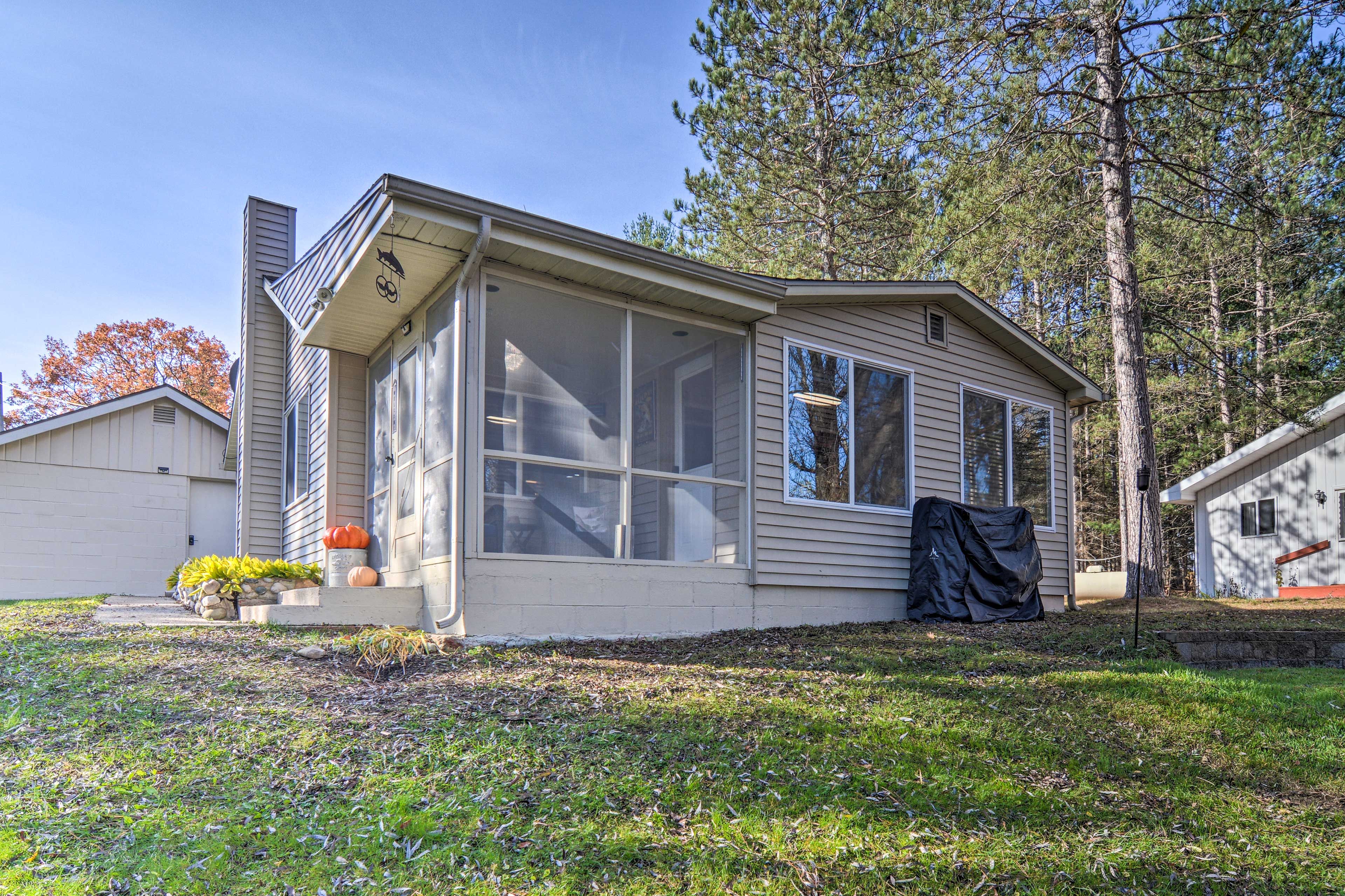 Grayling Vacation Rental | 2BR | 1BA | 840 Sq Ft