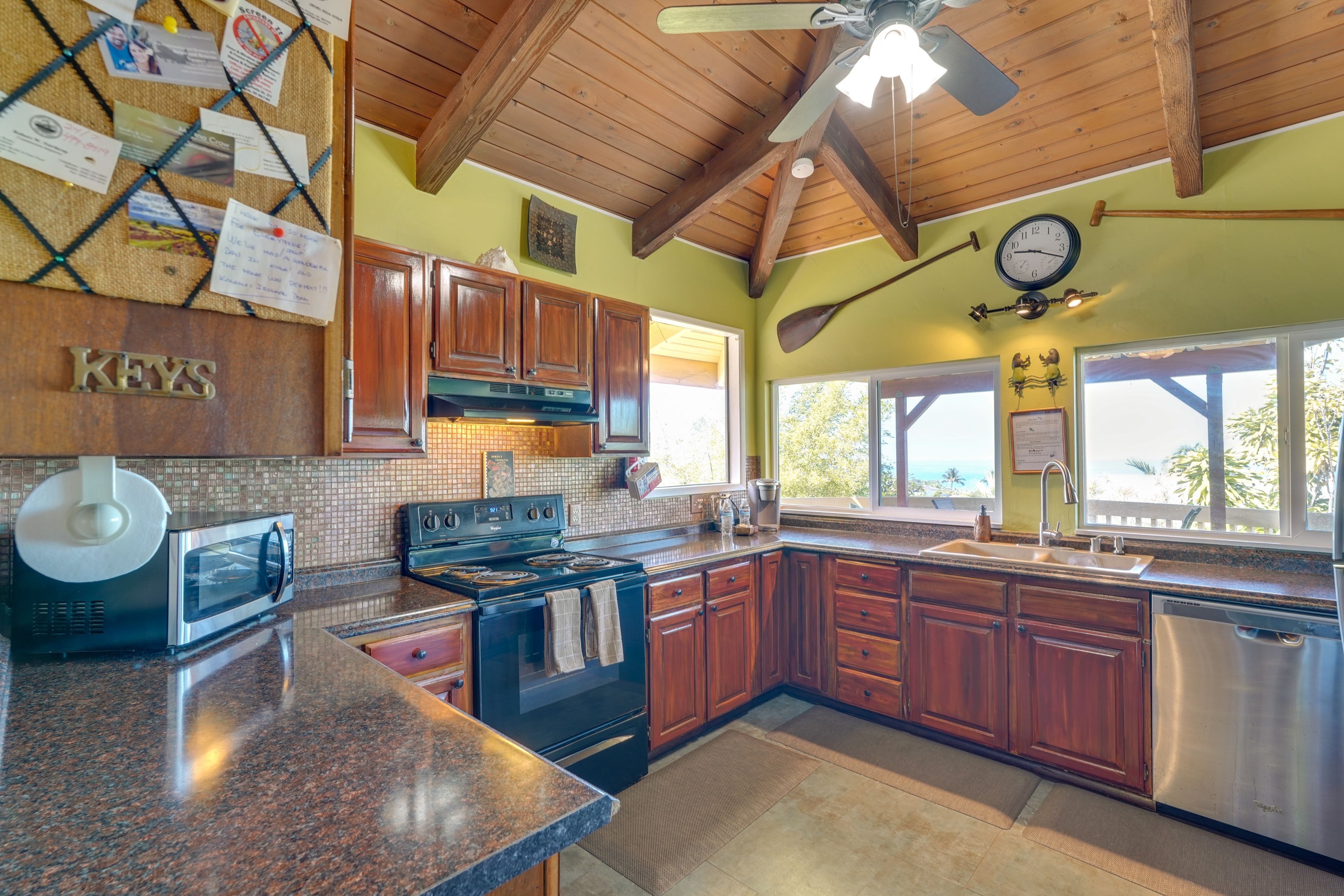 Fully Equipped Kitchen | Interior Ocean Views