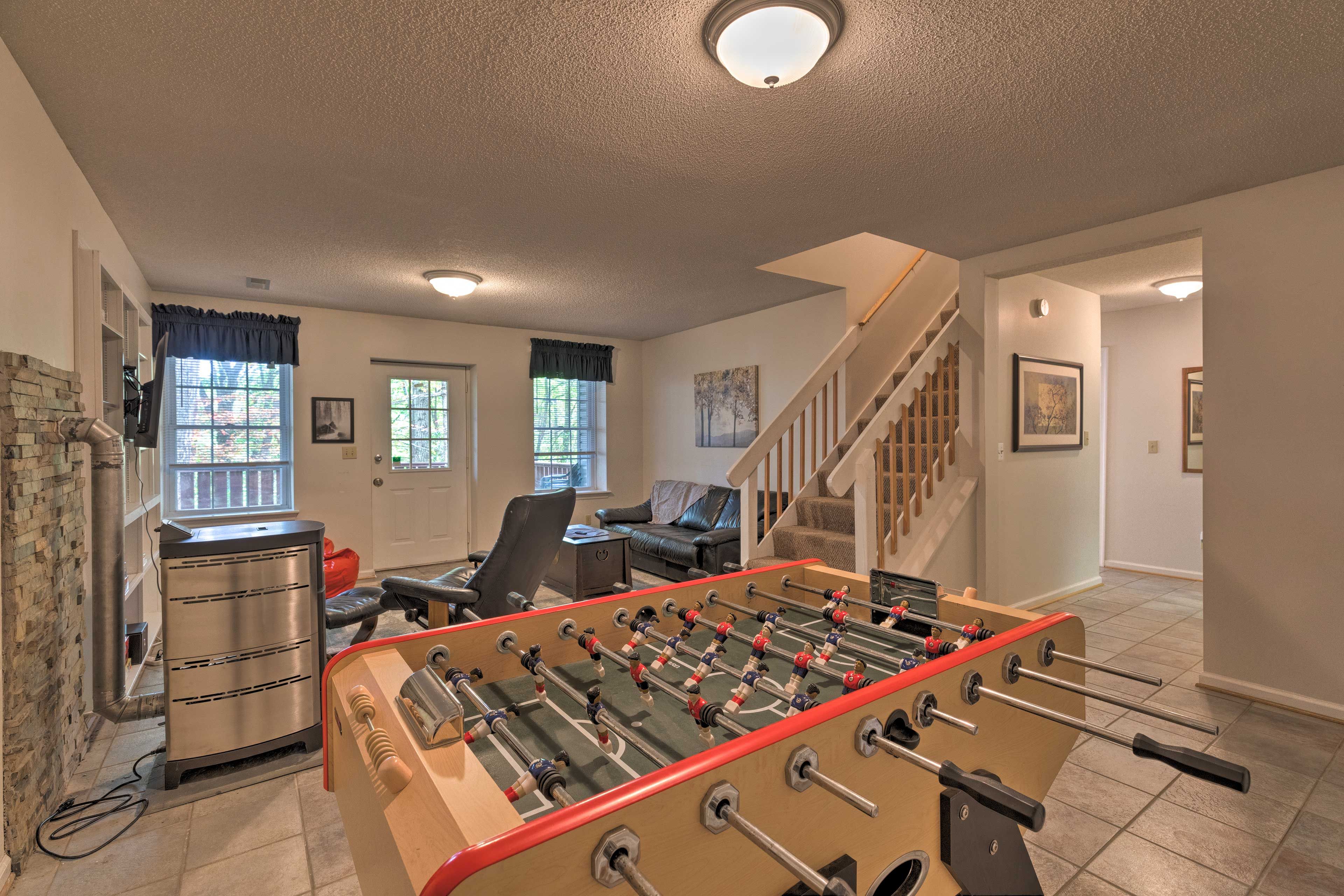Downstairs Den | Central A/C & Heat