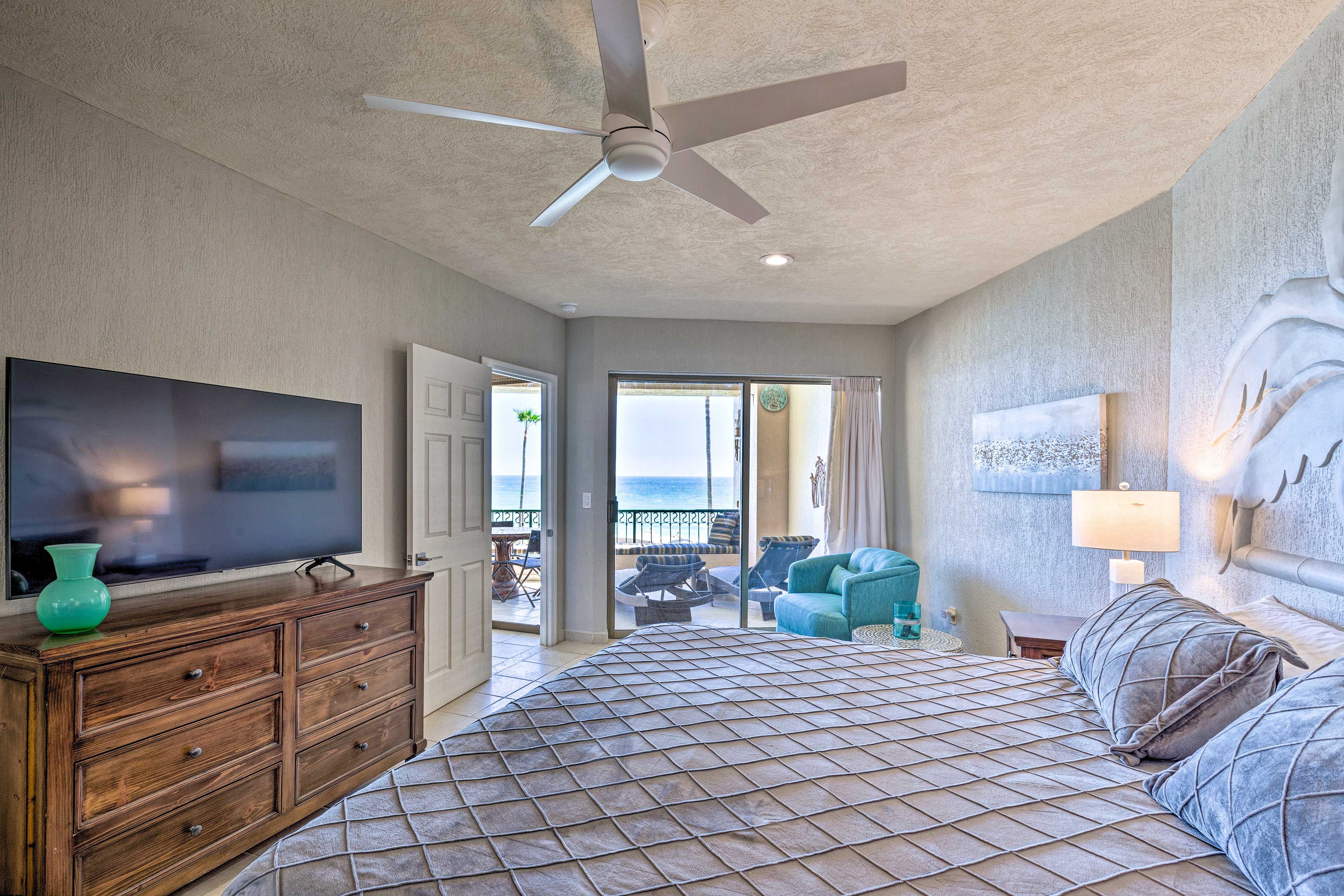 Bedroom 1 | Smart TV | Balcony Access